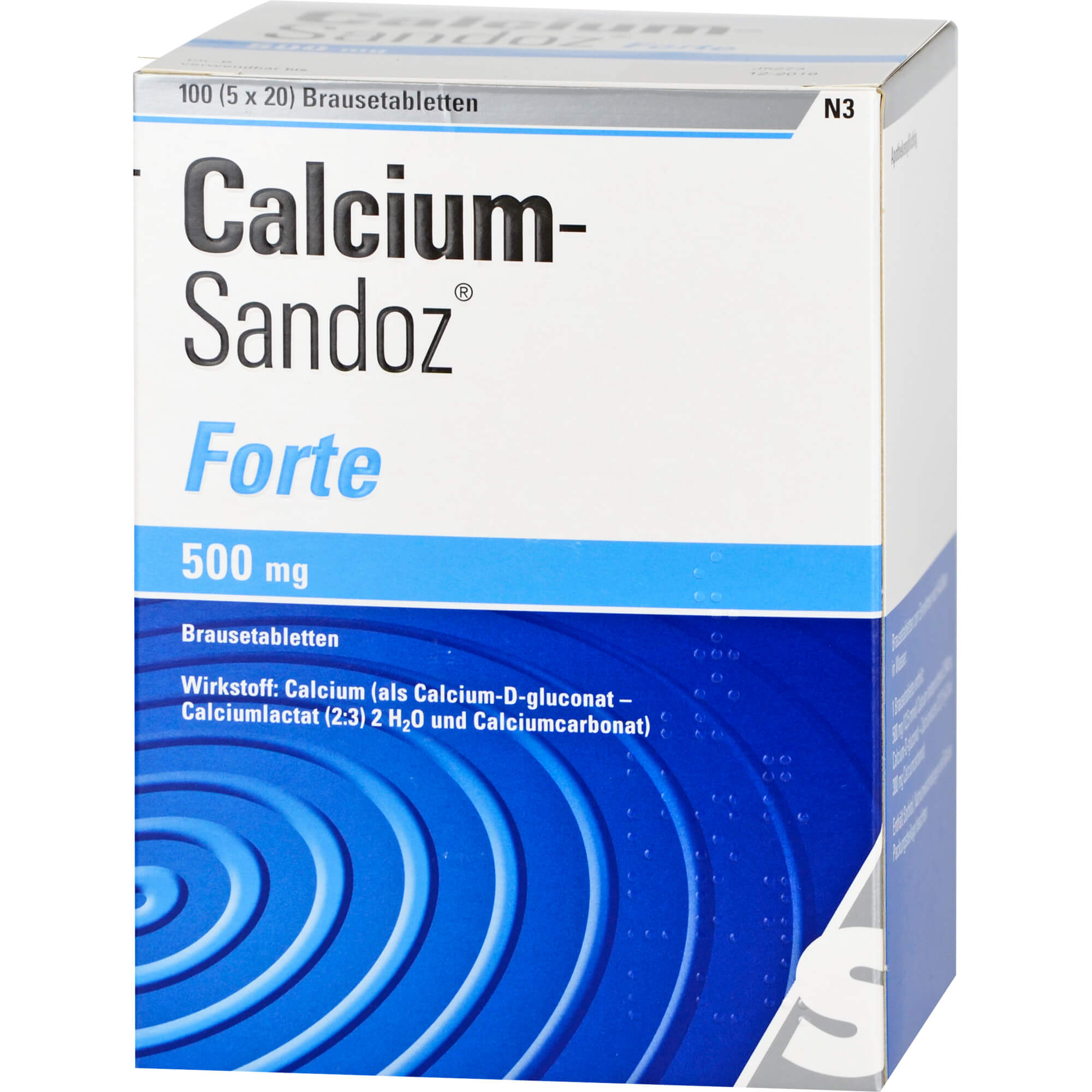 CALCIUM SANDOZ forte Brausetabletten 5X20 St