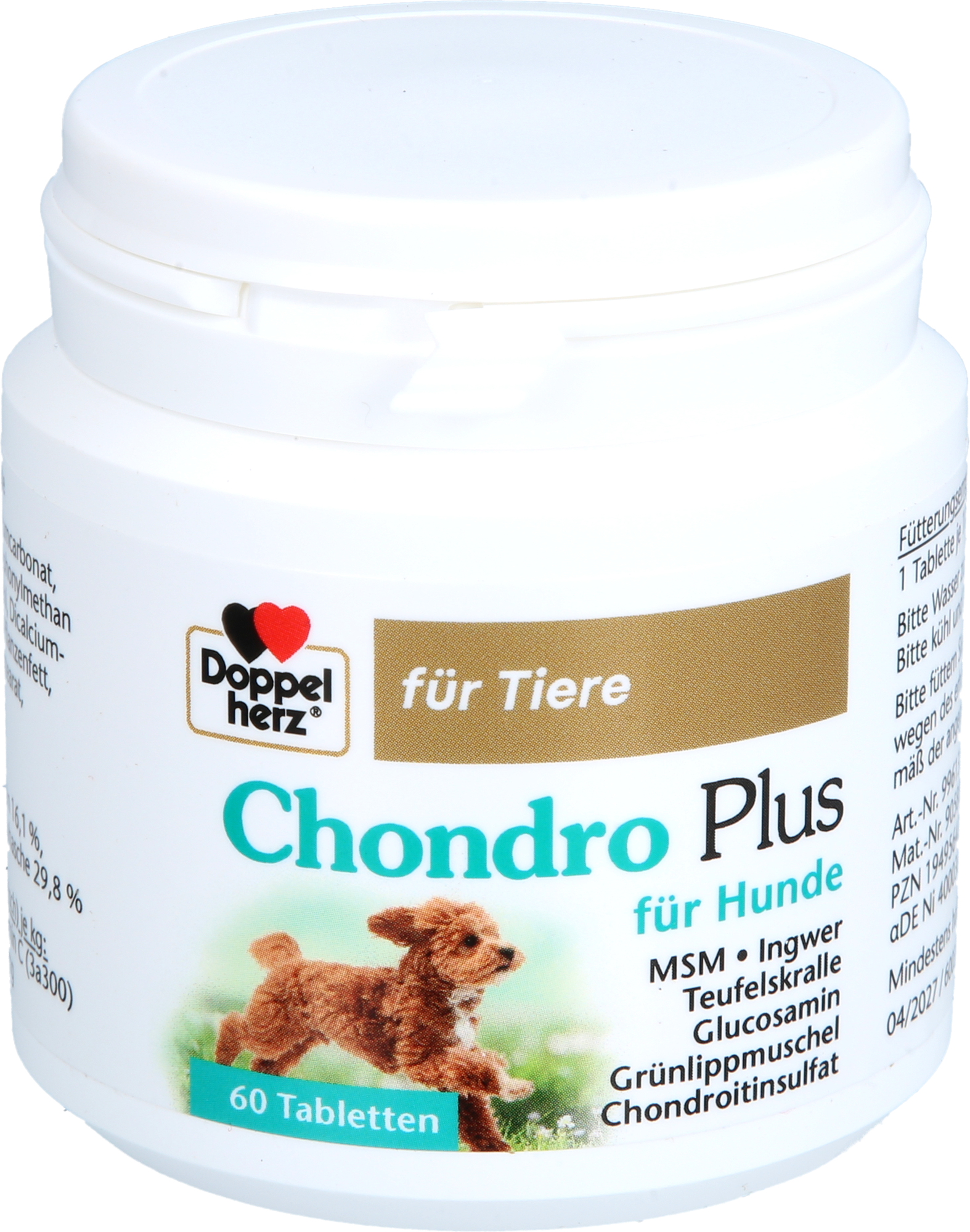 DOPPELHERZ für Tiere Chondro Plus Tabl.f.Hunde 60 St