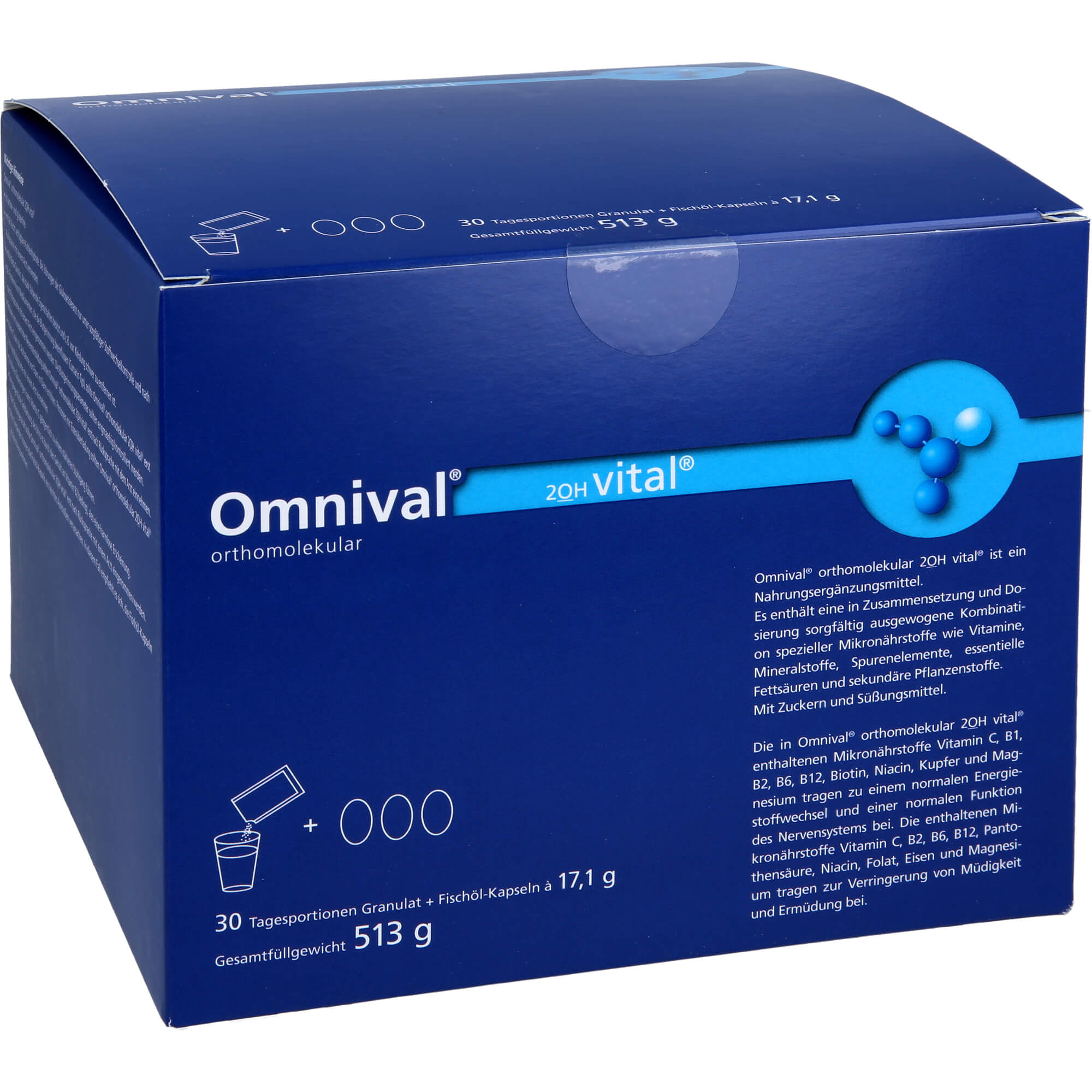OMNIVAL orthomolekul.2OH vital 30 TP Gran.+Kaps.