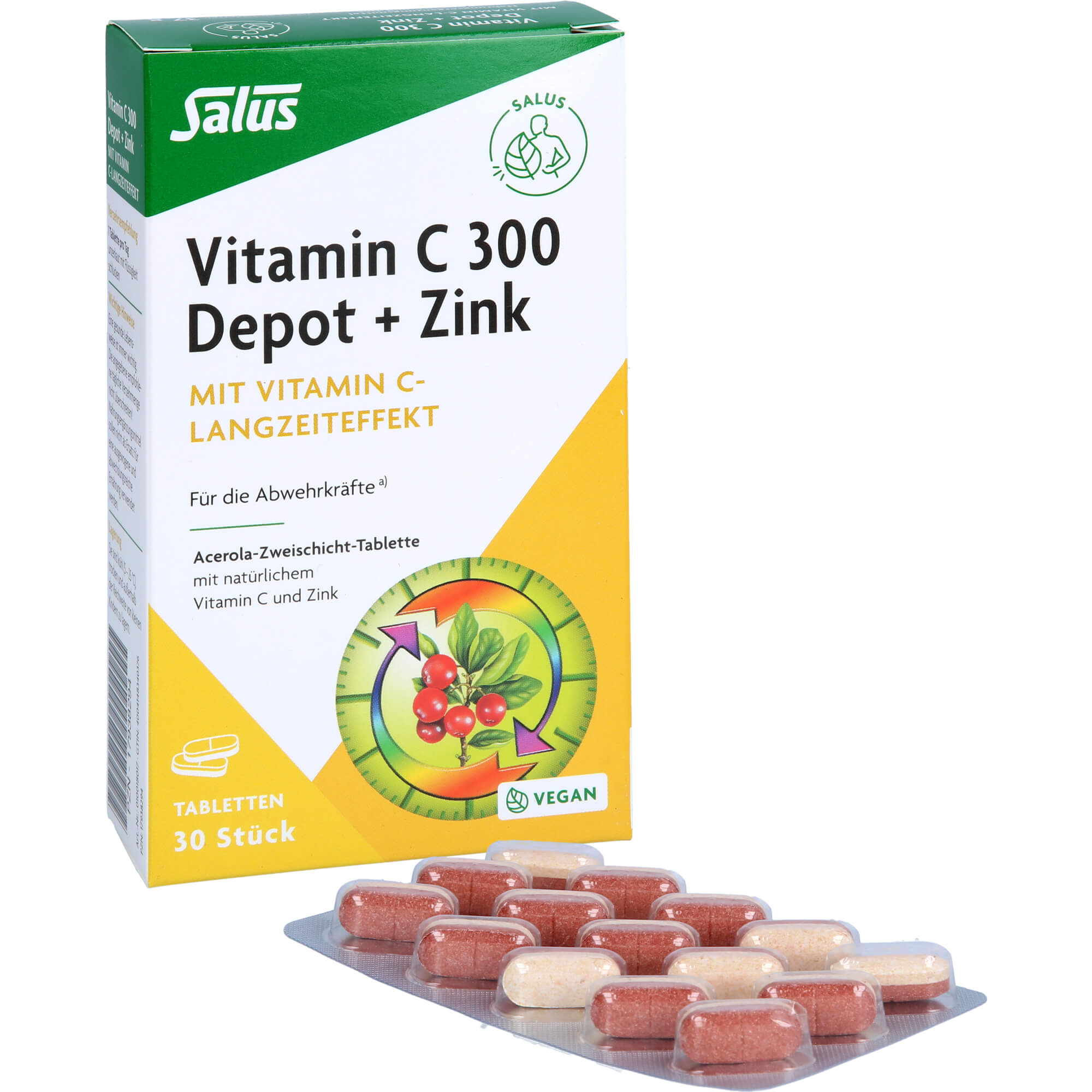 VITAMIN C 300 Depot+Zink Tabletten Salus