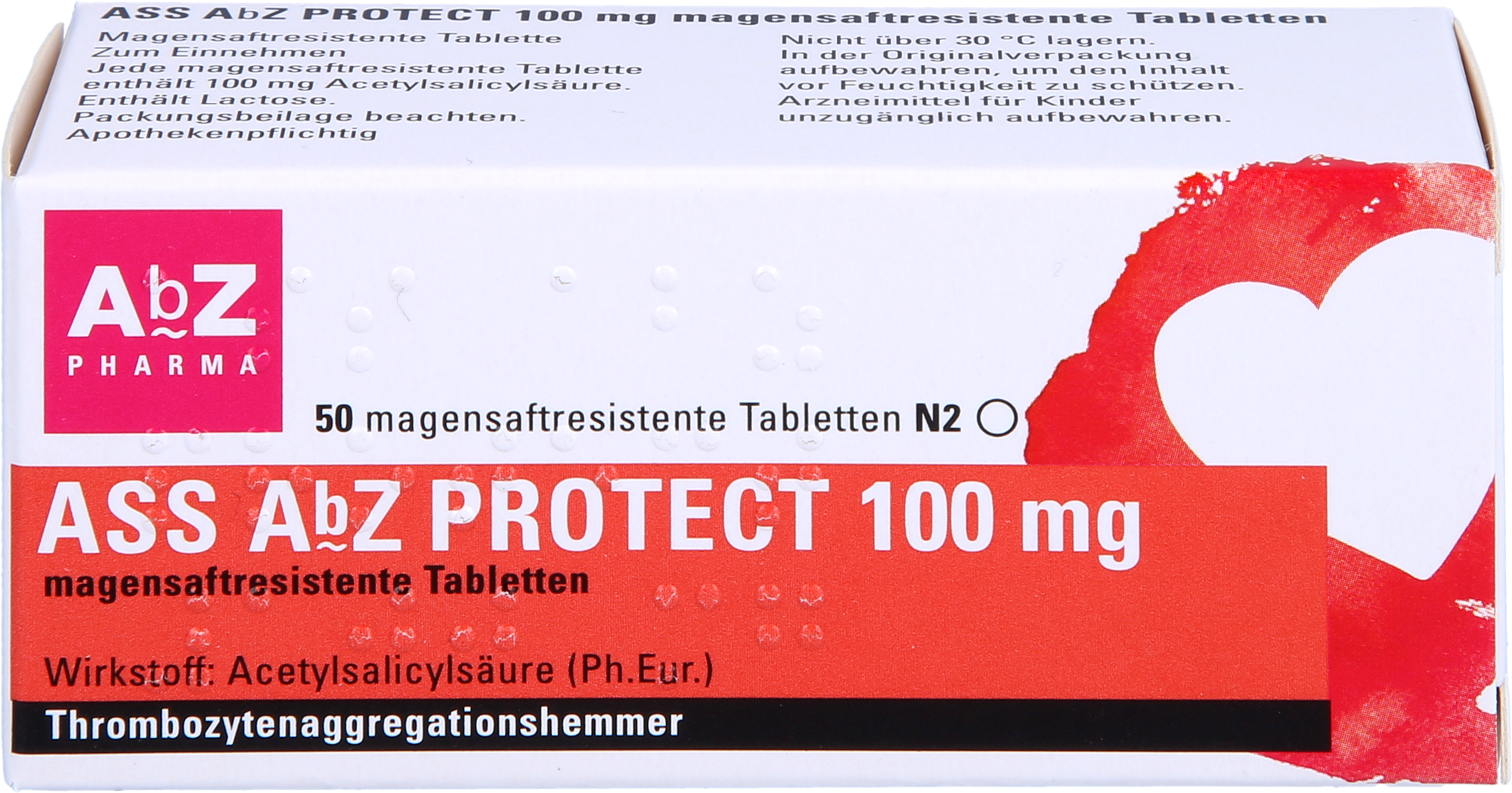 ASS AbZ PROTECT 100 mg magensaftresist.Tabl. 50 St