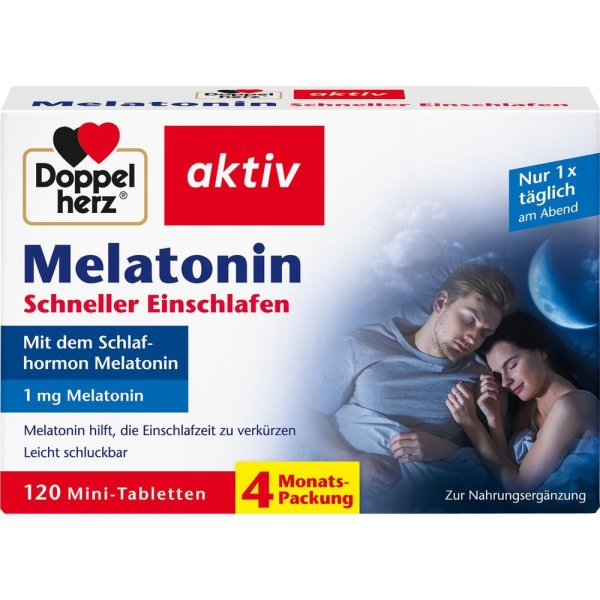 DOPPELHERZ Melatonin Tabletten 120 St