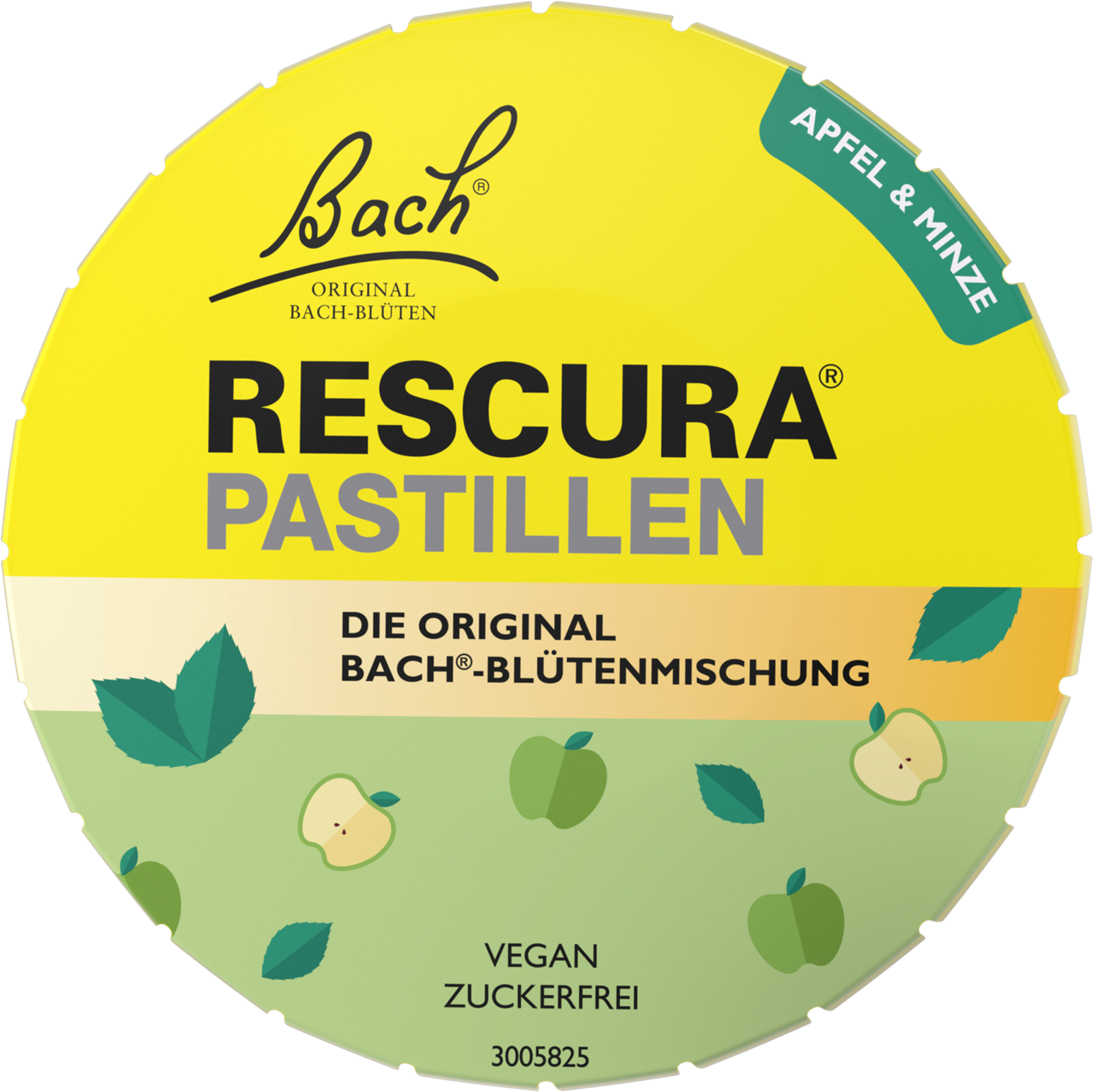 BACHBLÜTEN Original Rescura Pastillen Apfel-Minze