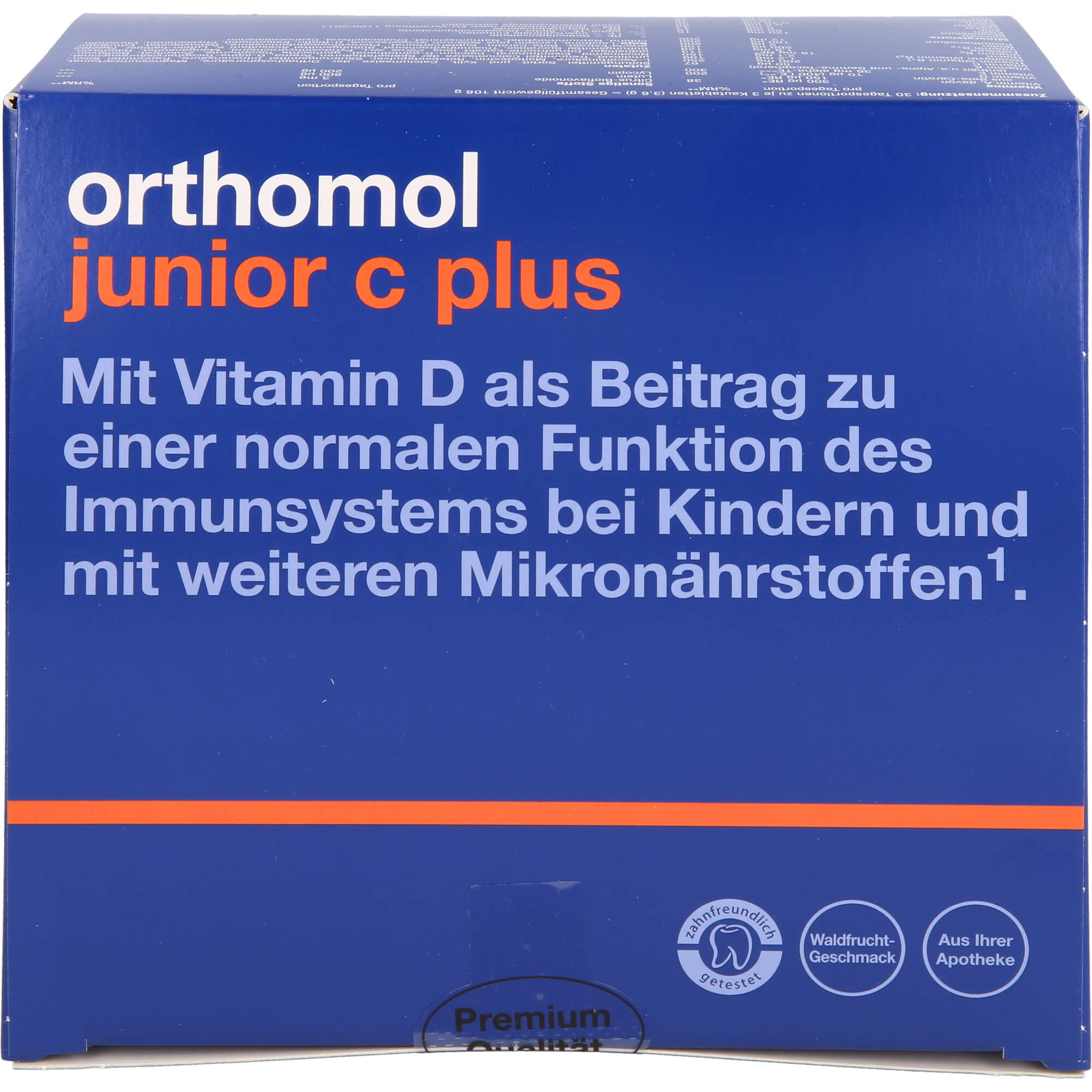ORTHOMOL Junior C plus Kautabl.Waldfrucht