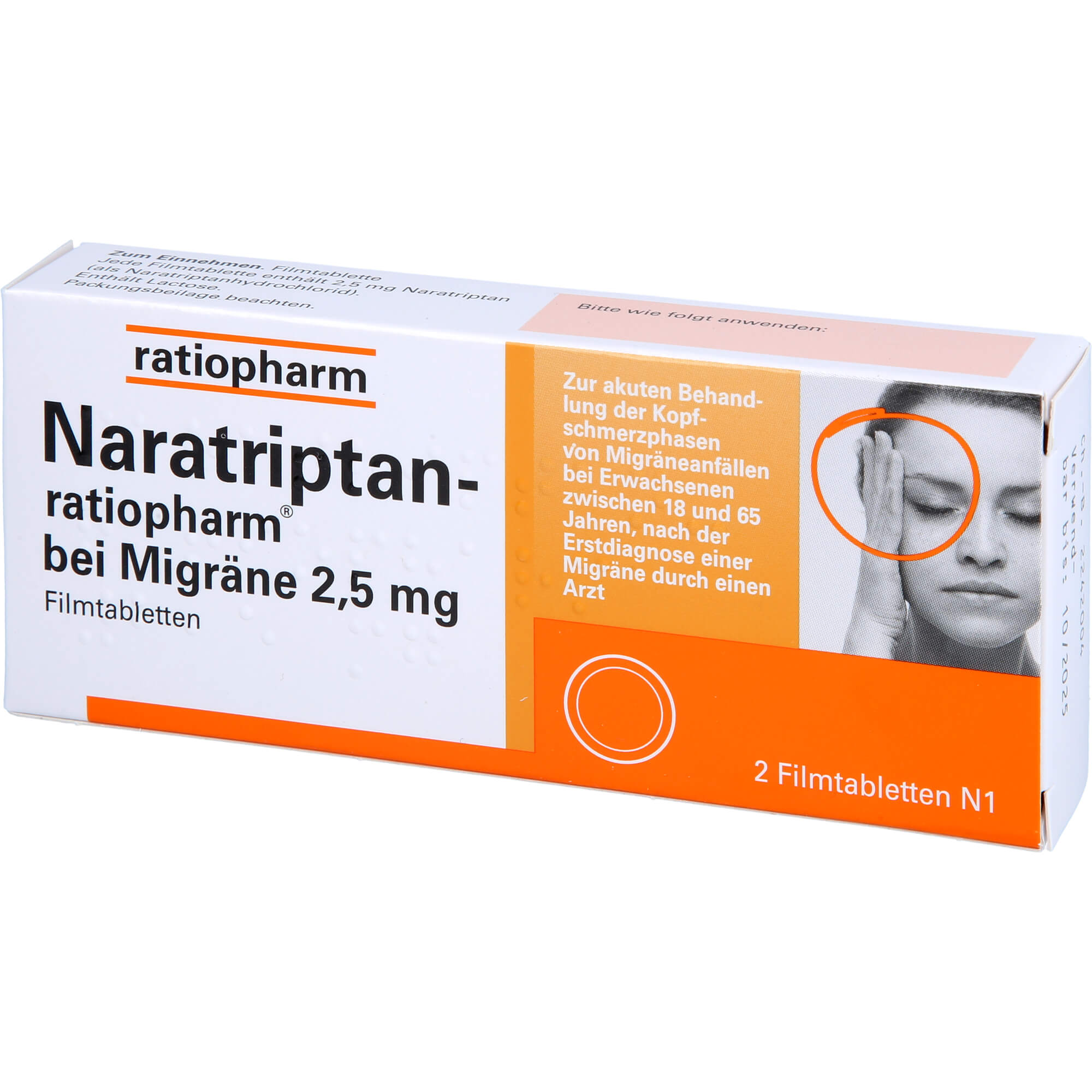 NARATRIPTAN-ratiopharm bei Migräne Filmtabletten