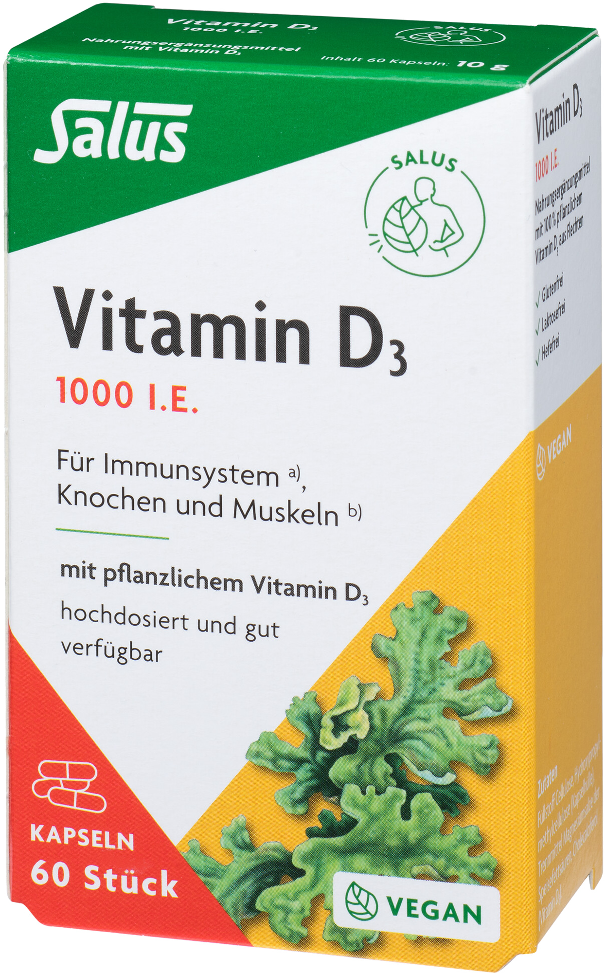 VITAMIN D3 1000 I.E. vegan Kapseln Salus