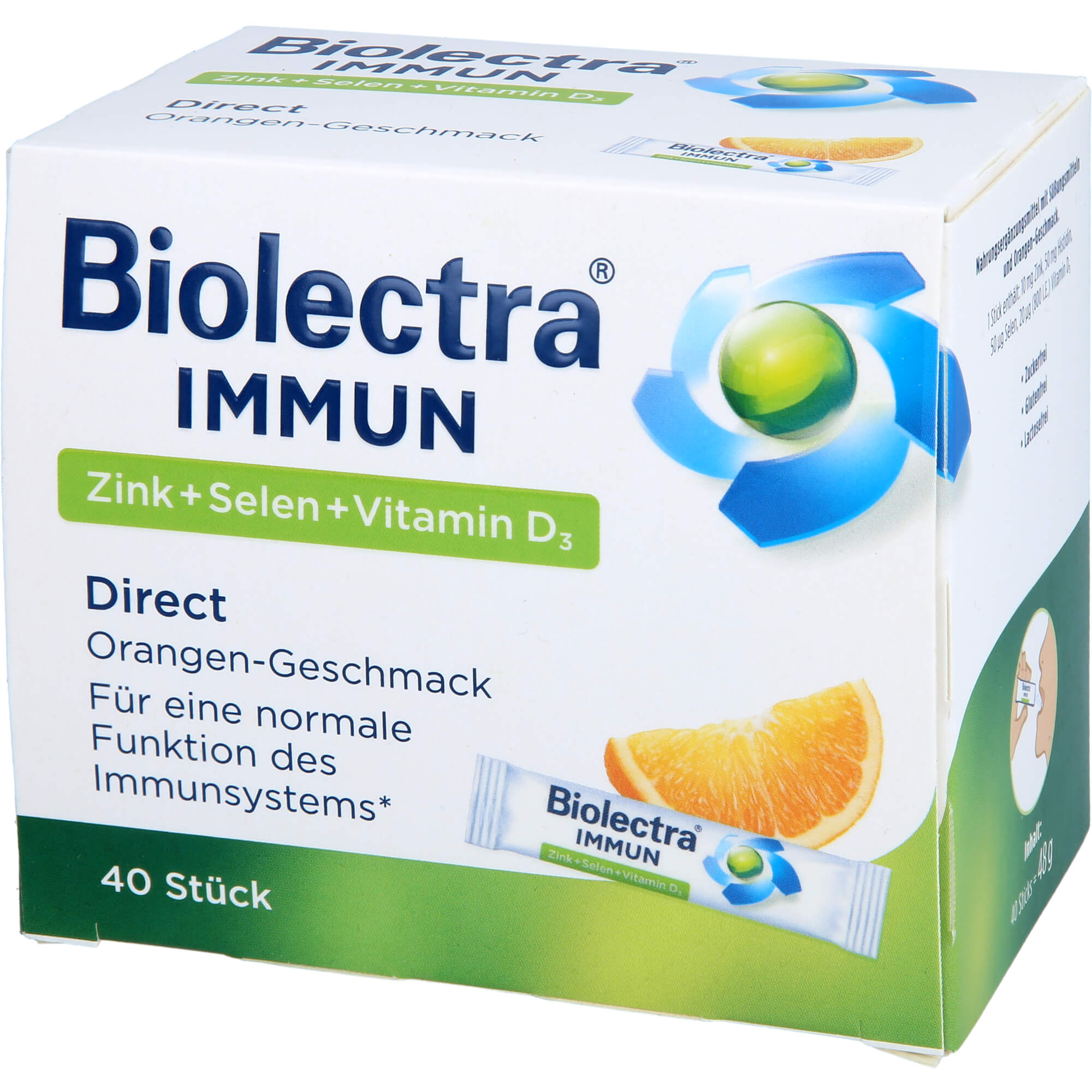 BIOLECTRA Immun Direct Sticks 40 St