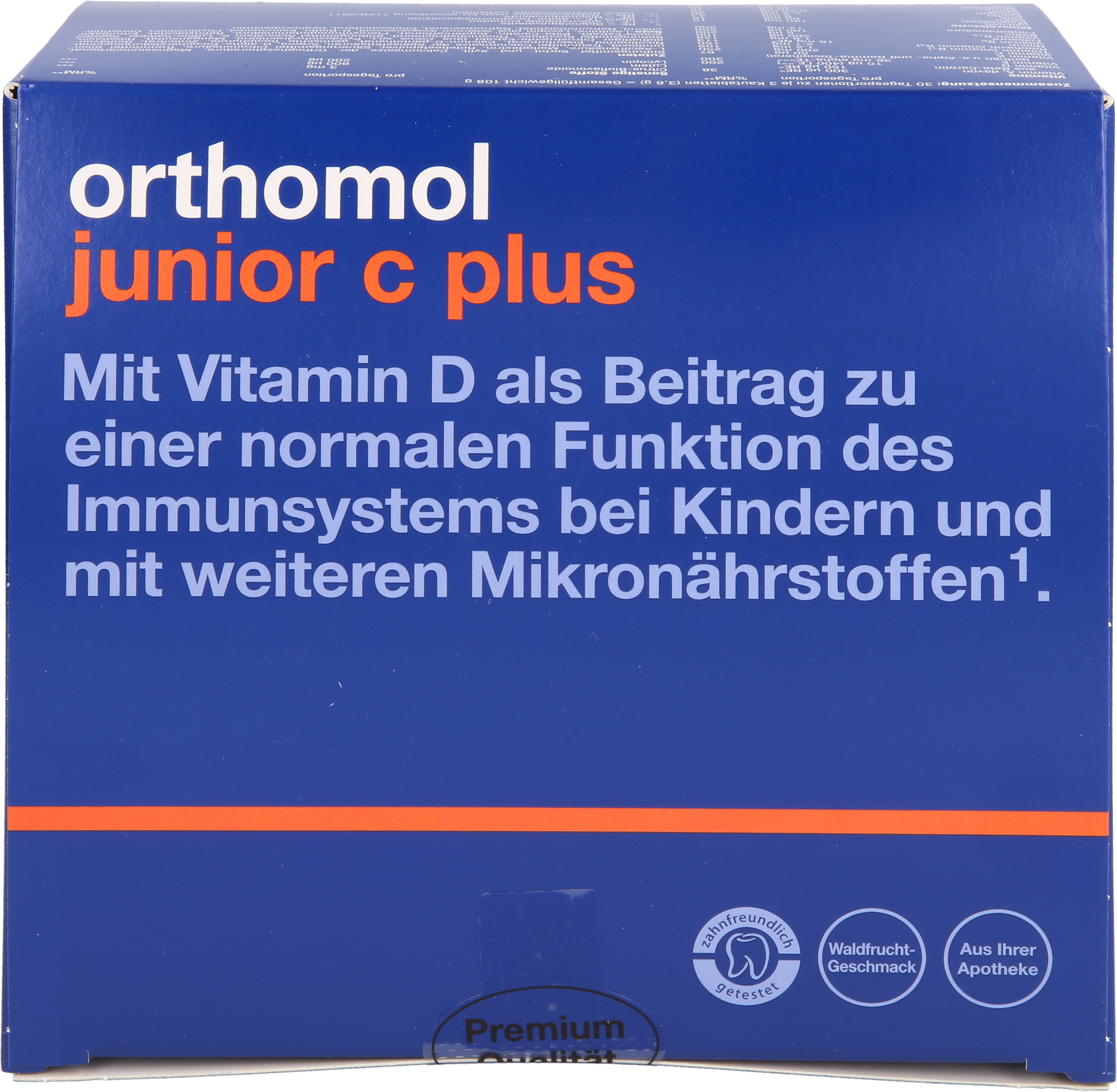 ORTHOMOL Junior C plus Kautabl.Waldfrucht