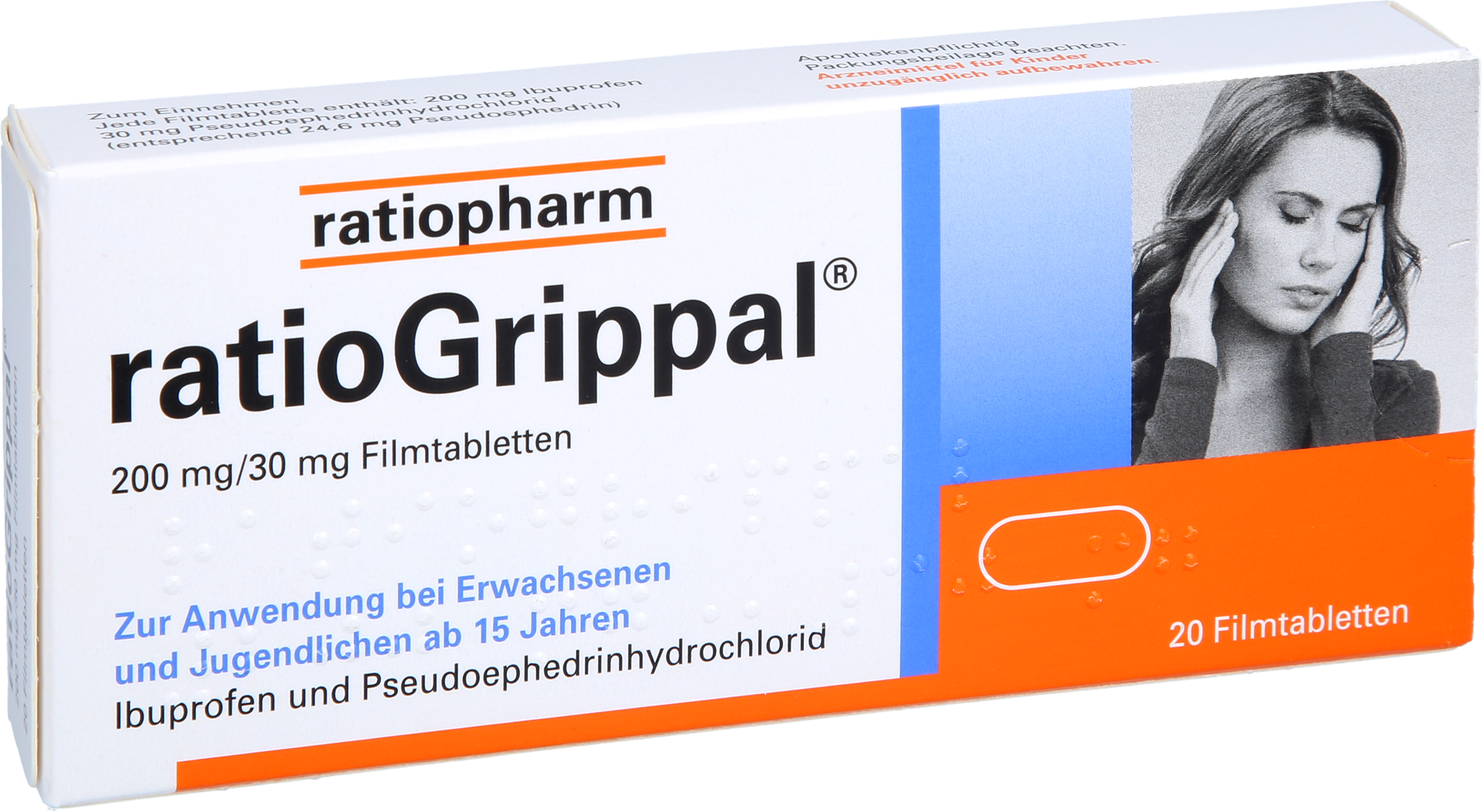 RATIOGRIPPAL 200 mg/30 mg Filmtabletten