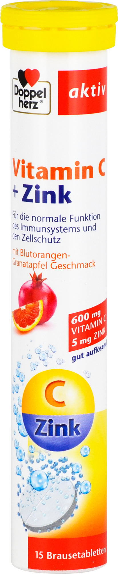 DOPPELHERZ Vitamin C+Zink Brausetabletten