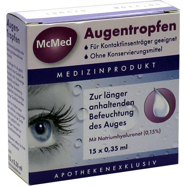MCMED Augentropfen Einzeldosispipetten