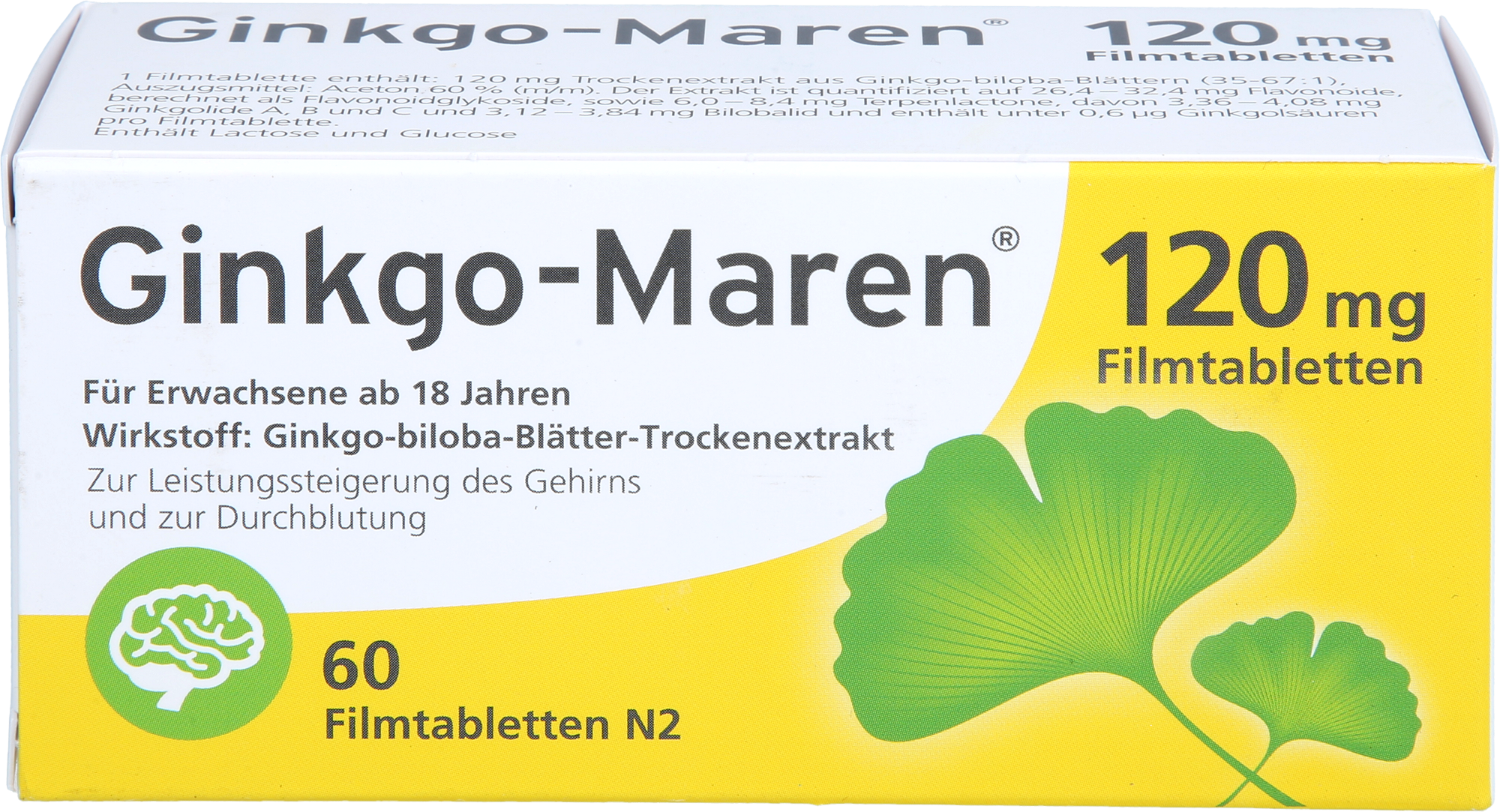 GINKGO-MAREN 120 mg Filmtabletten 60 St