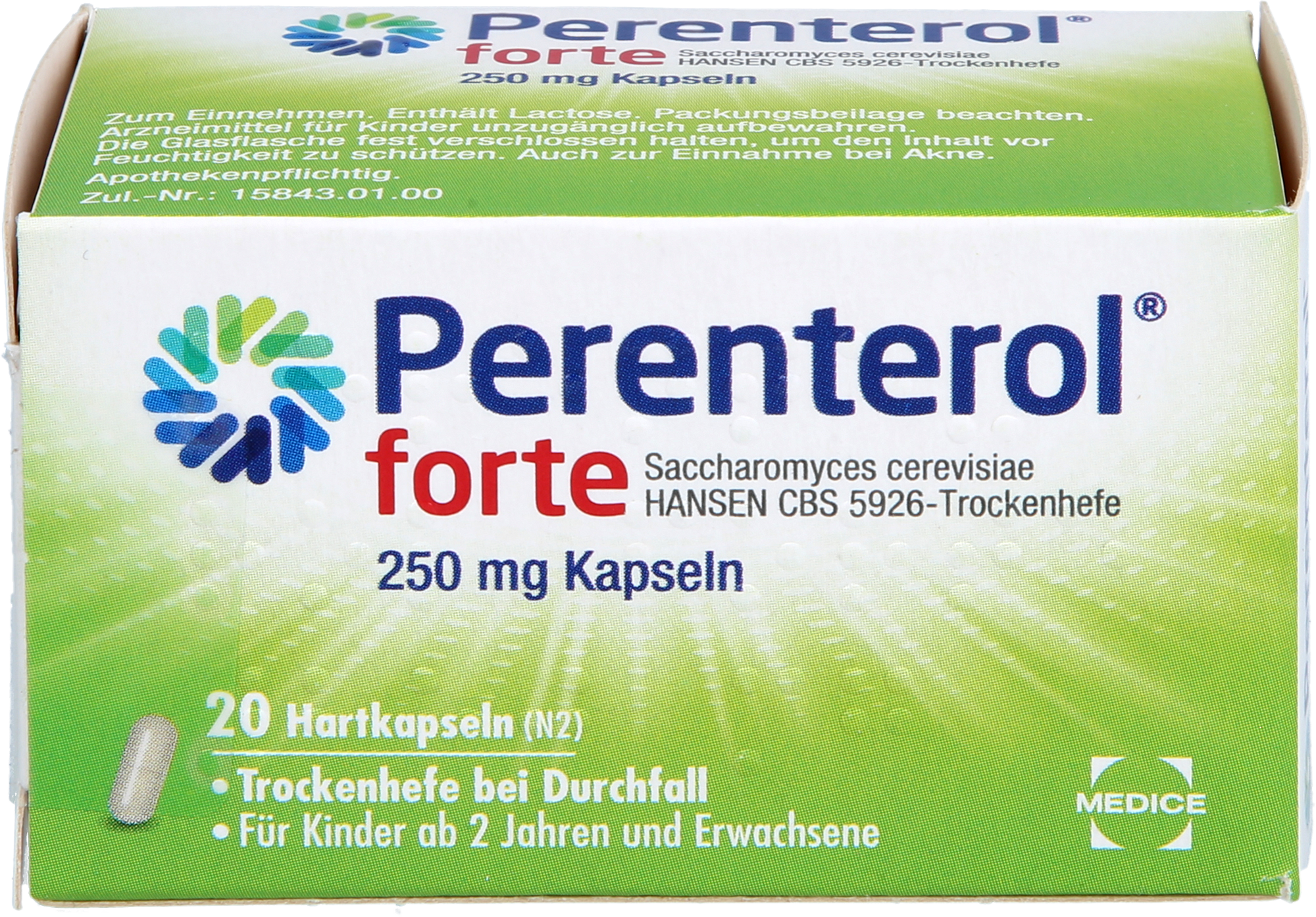 PERENTEROL forte 250 mg Kapseln 20 St