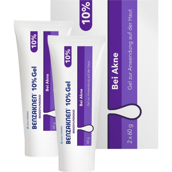 BENZAKNEN 10% Gel 2X60 g