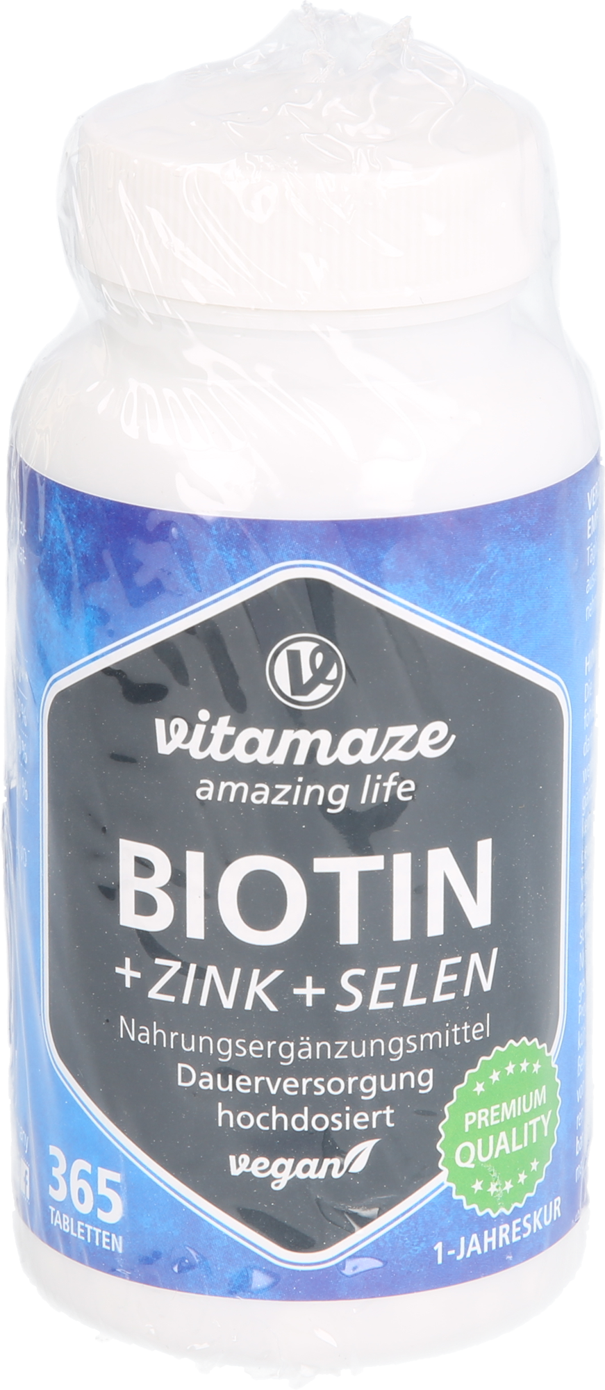 BIOTIN 10 mg hochdosiert+Zink+Selen Tabletten 365 St
