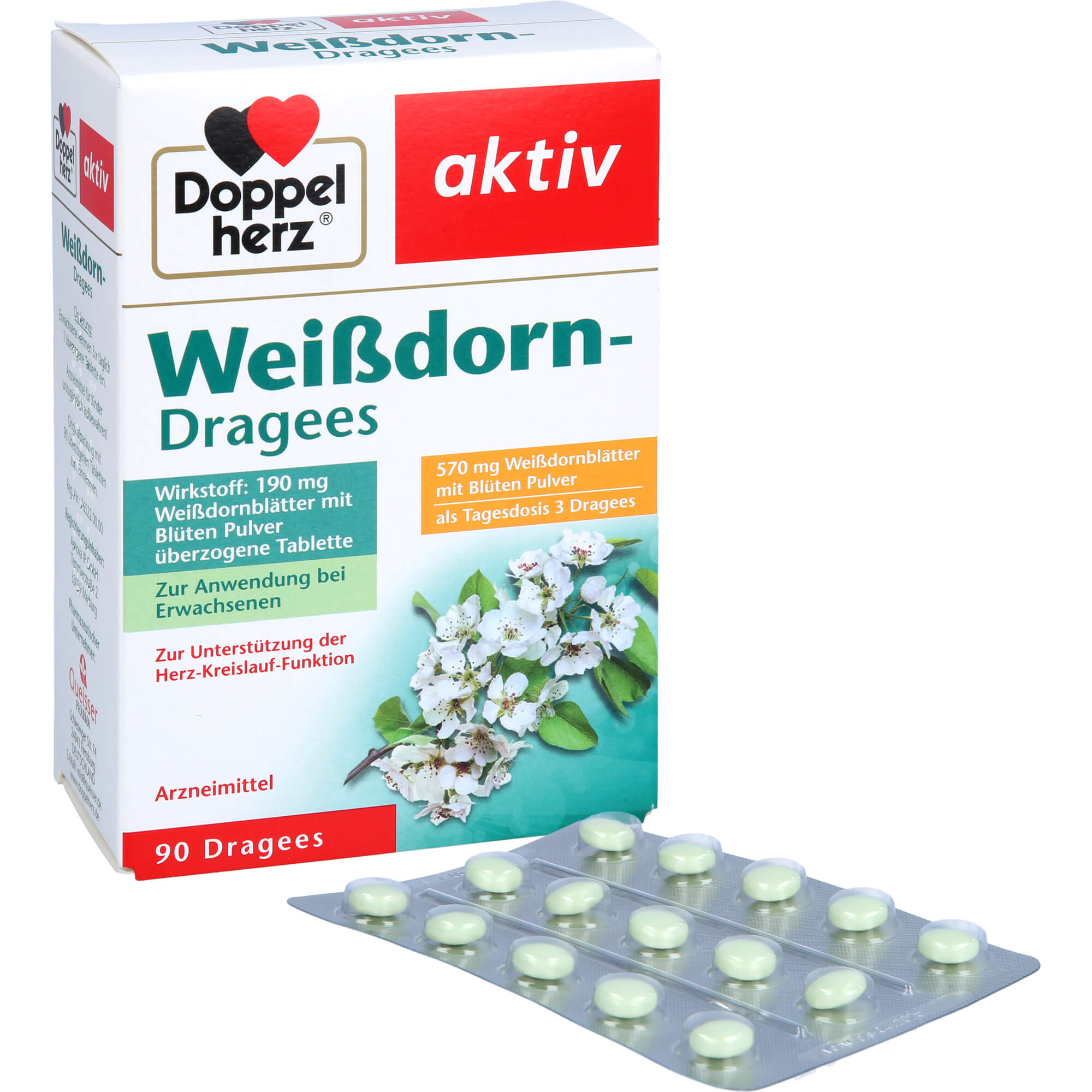 DOPPELHERZ Weißdorn Dragees