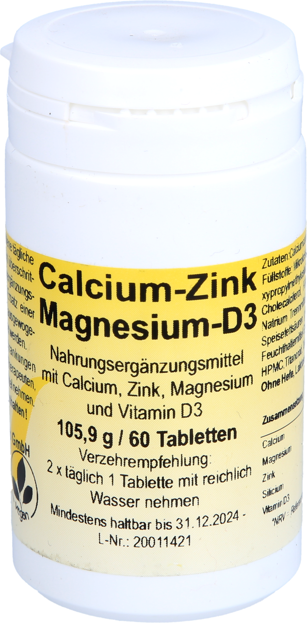CALCIUM-ZINK-Magnesium-D3 Tabletten
