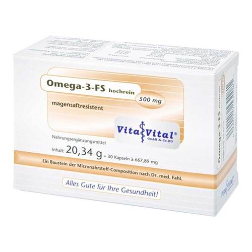 OMEGA-3 FS hochrein magensaftresistente Kapseln