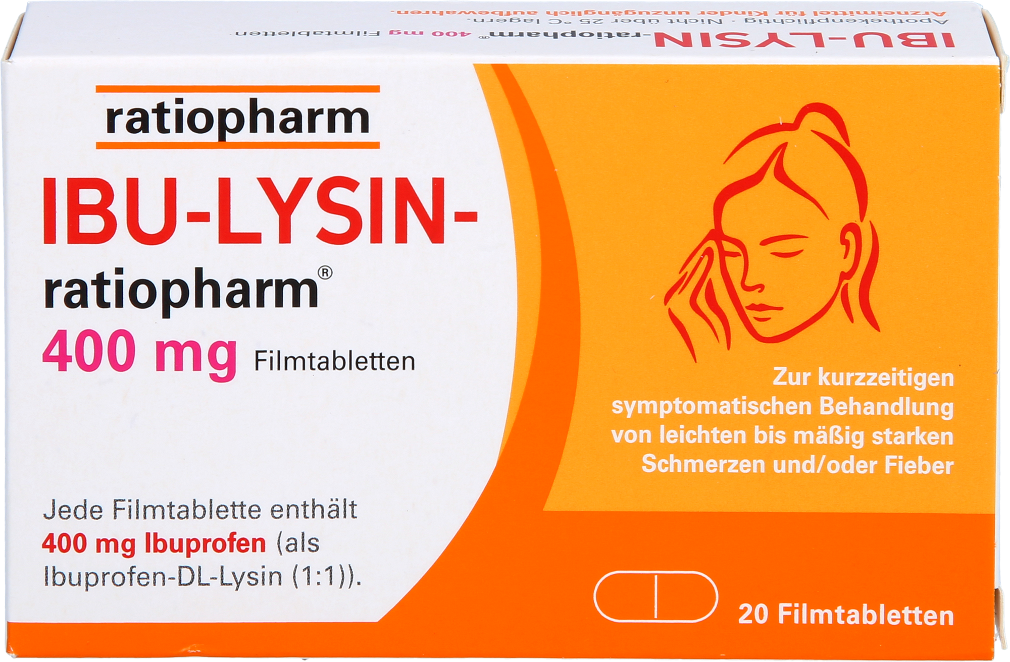 IBU-LYSIN-ratiopharm 400 mg Filmtabletten 20 St