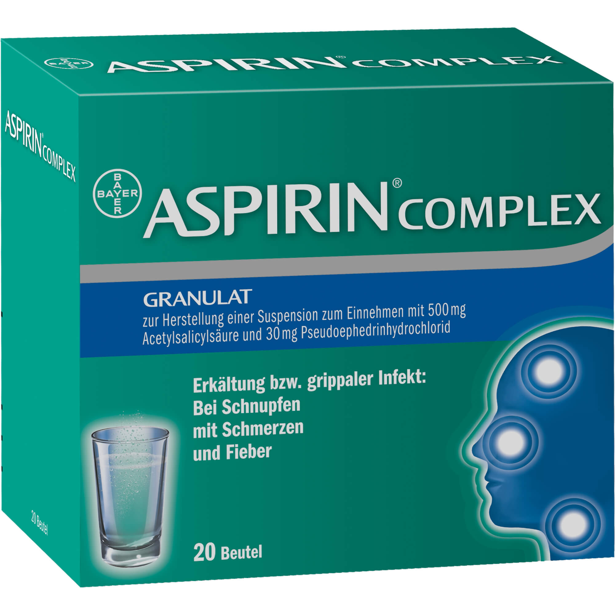 ASPIRIN Complex Btl.m.Gran.z.Herst.e.Susp.z.Einn. 20 St