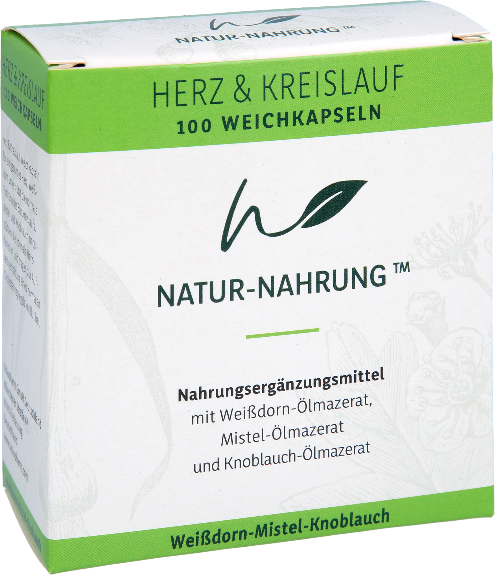 NATUR-NAHRUNG Herz & Kreislauf Weißd.+Mistel+Knobl