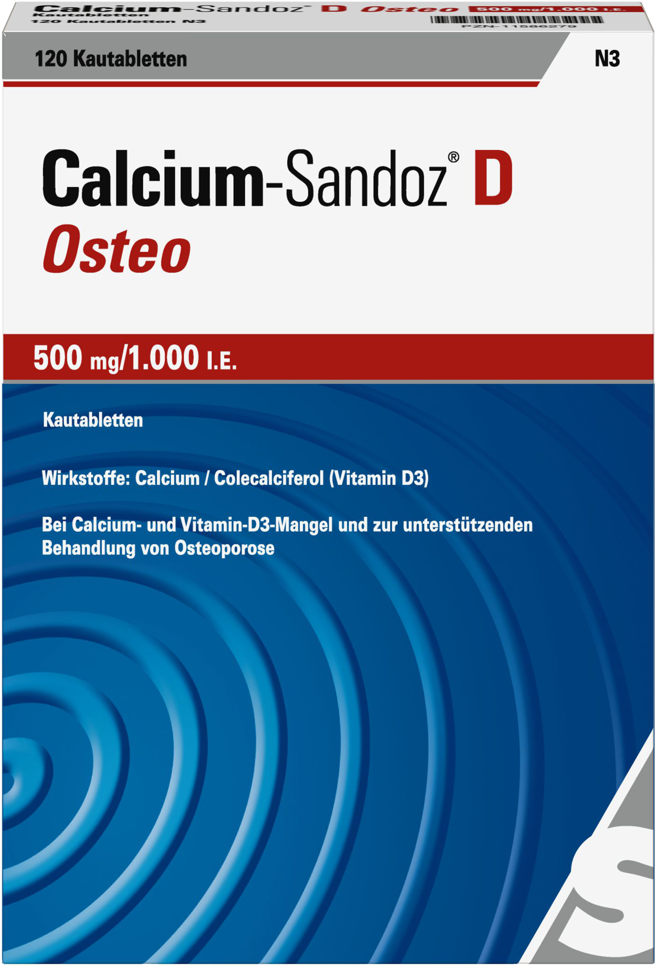 CALCIUM SANDOZ D Osteo 500 mg/1.000 I.E. Kautabl.