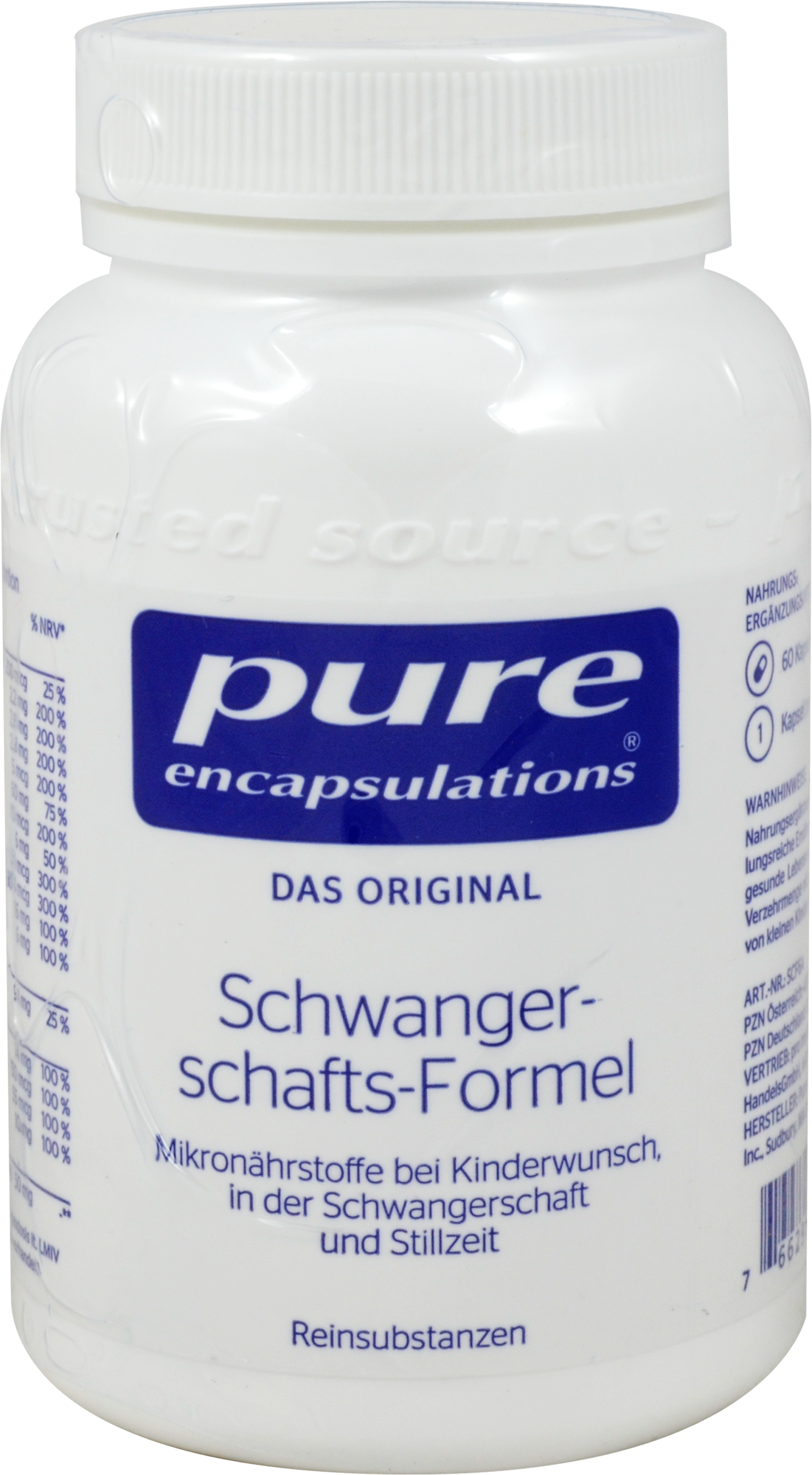 PURE ENCAPSULATIONS Schwangerschafts-Formel Kaps.