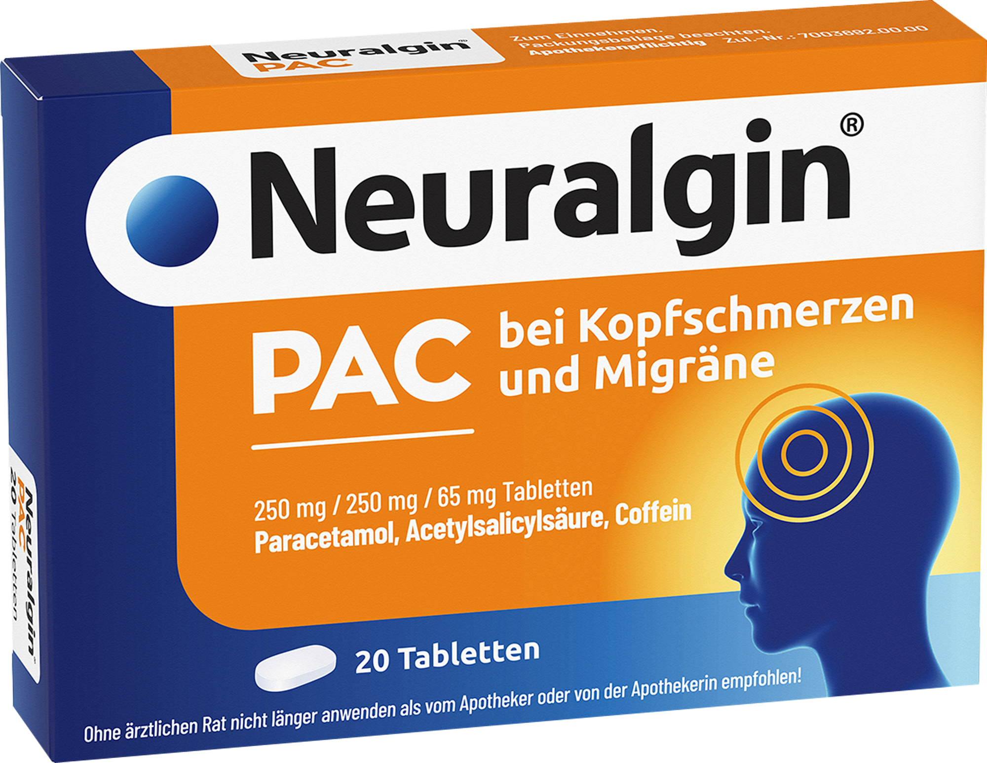 NEURALGIN PAC bei Kopfschmerzen und Migräne Tabl.