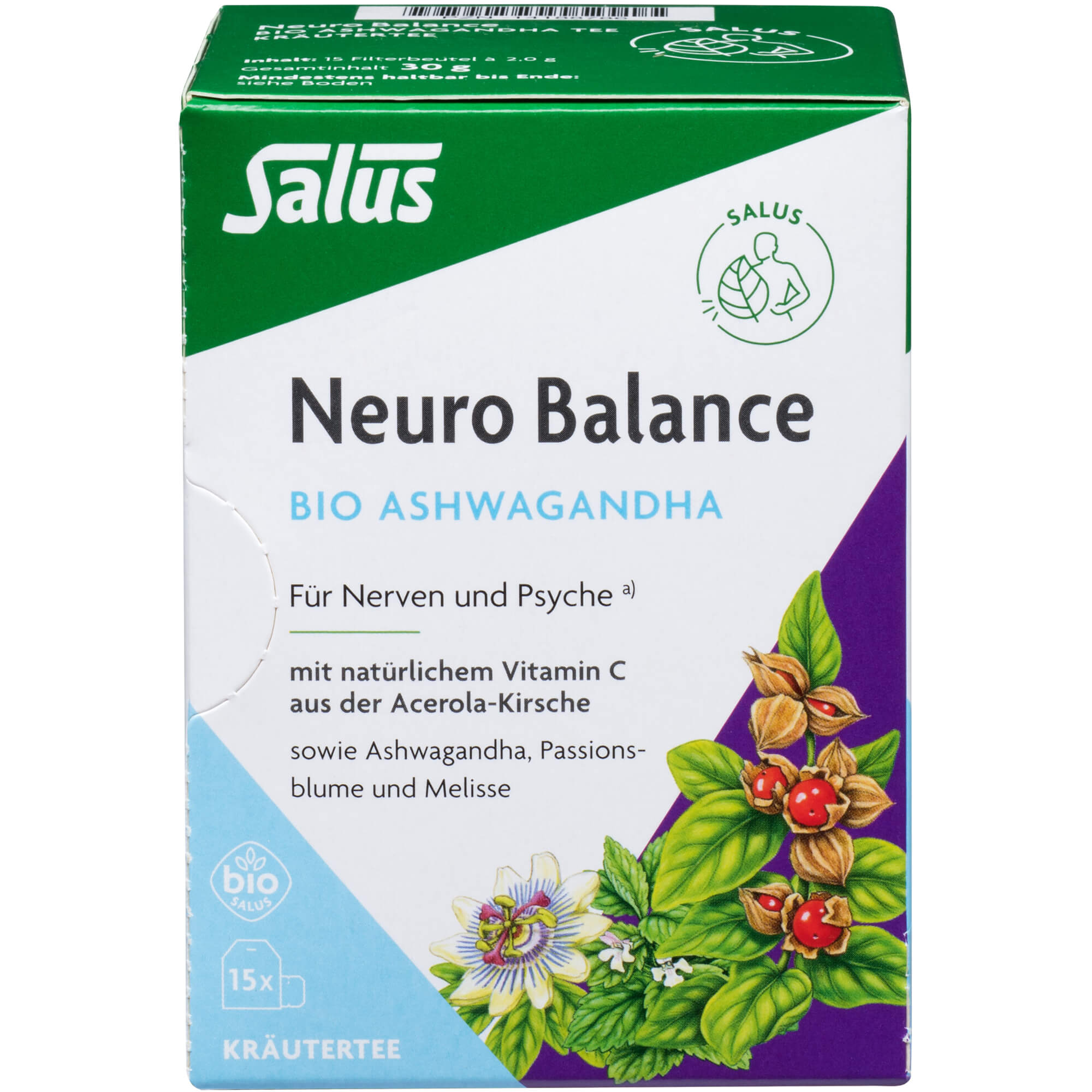 NEURO BALANCE Bio Ashwagandha Tee Salus Filterbtl.