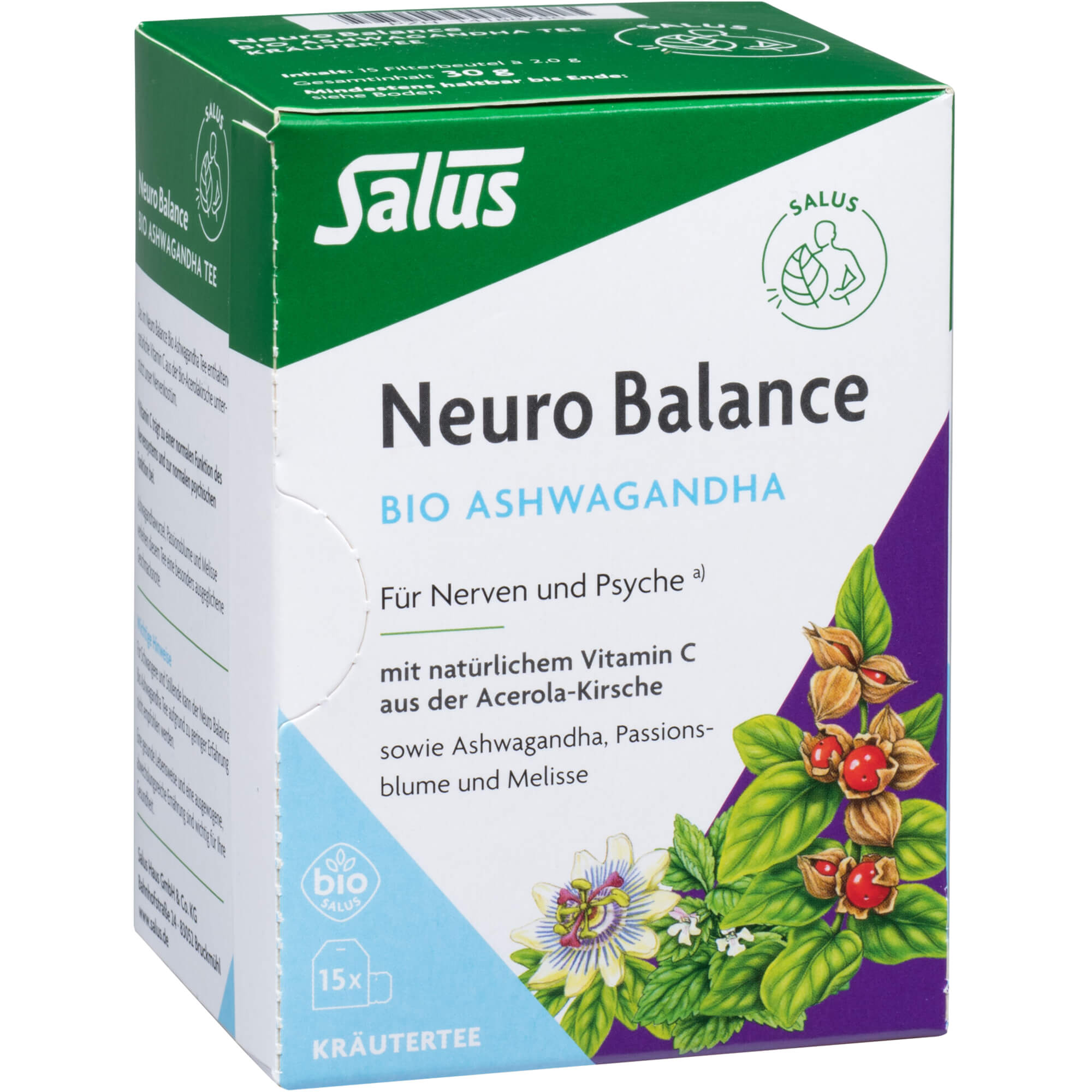 NEURO BALANCE Bio Ashwagandha Tee Salus Filterbtl.