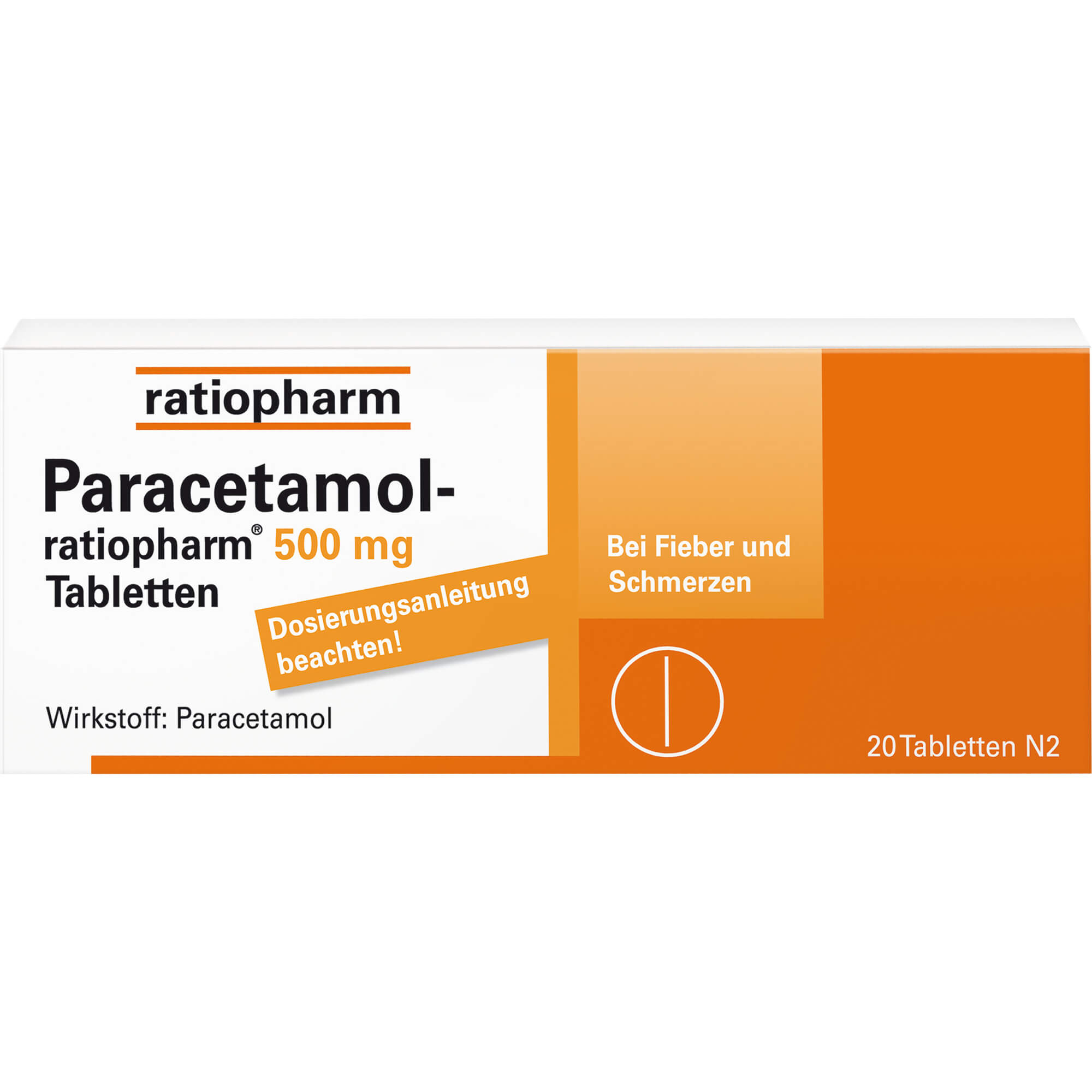 PARACETAMOL-ratiopharm 500 mg Tabletten