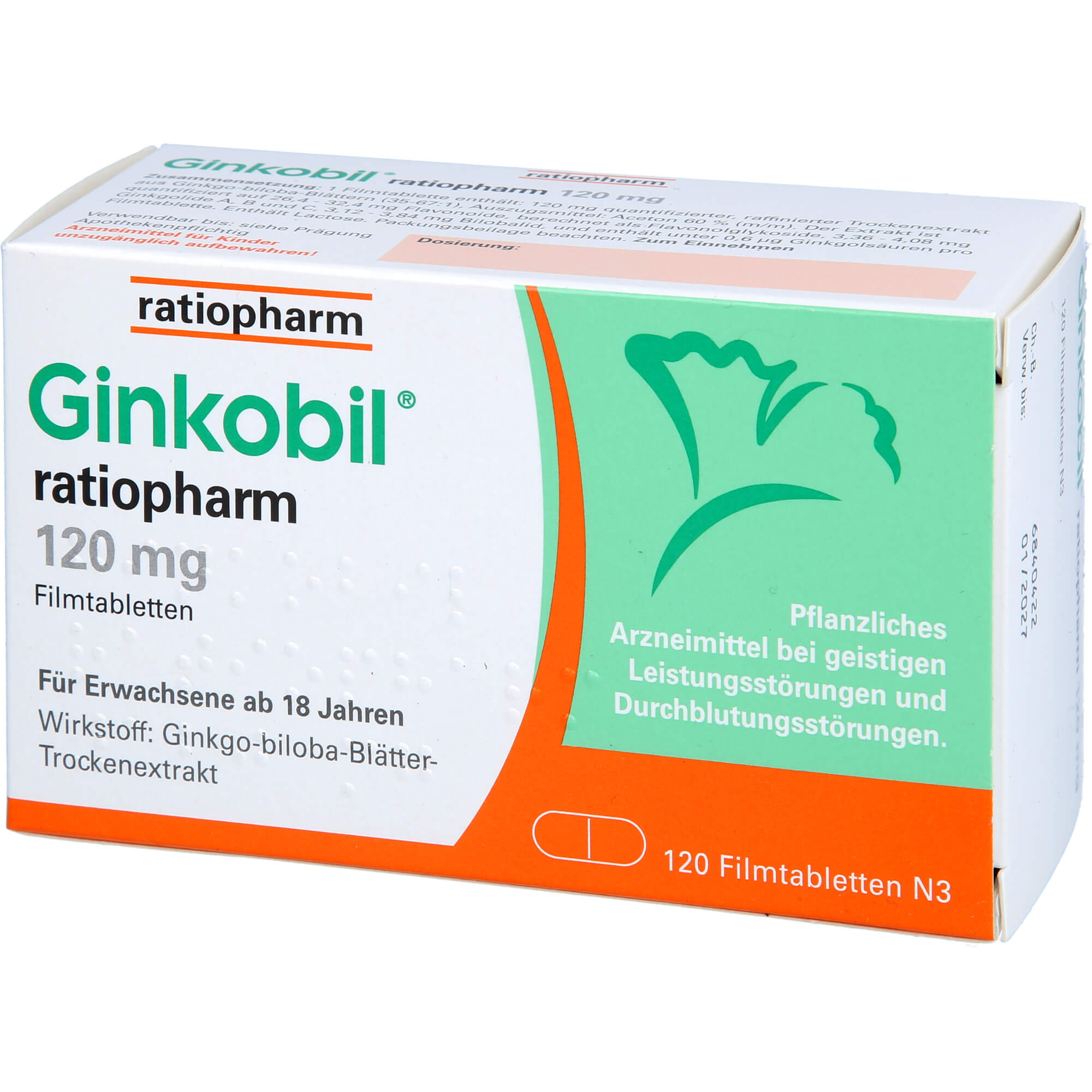 GINKOBIL-ratiopharm 120 mg Filmtabletten 120 St
