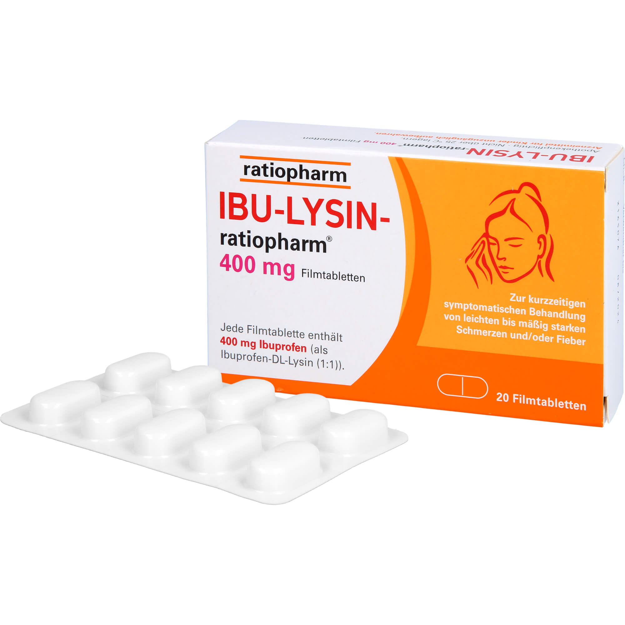IBU-LYSIN-ratiopharm 400 mg Filmtabletten 20 St