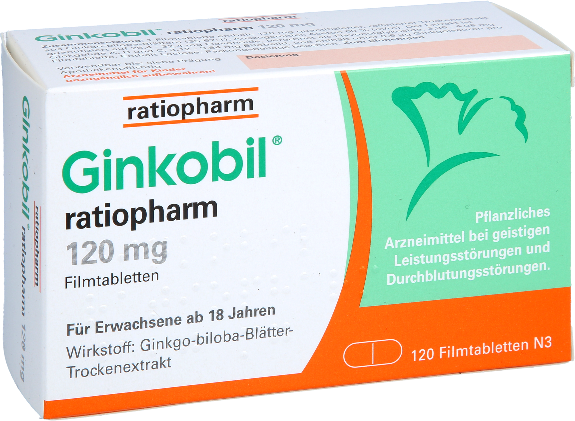 GINKOBIL-ratiopharm 120 mg Filmtabletten 120 St