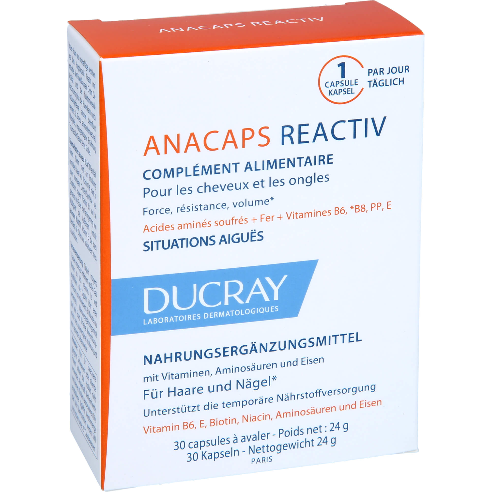 DUCRAY anacaps REACTIV Kapseln 30 St