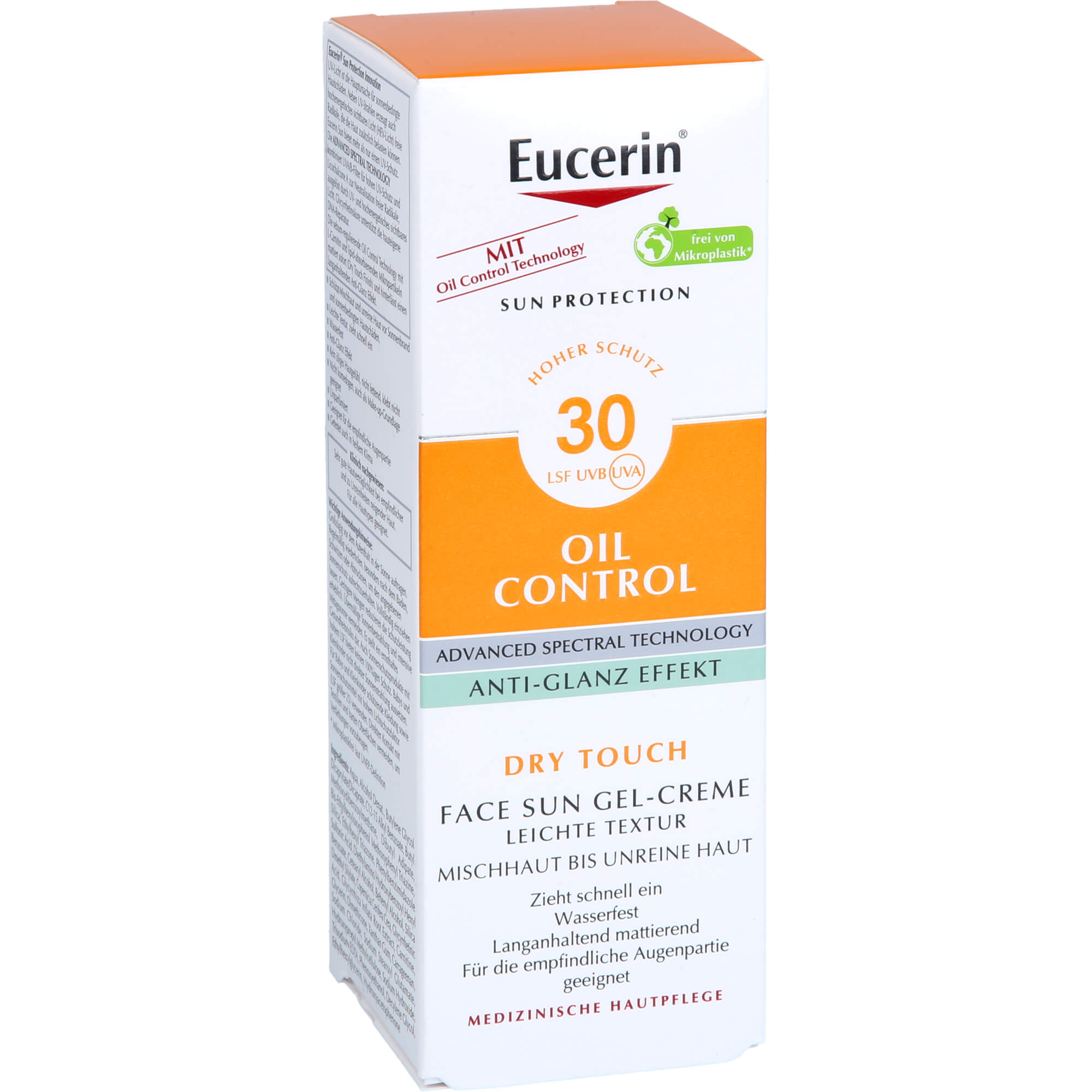 EUCERIN Sun Gel-Creme Oil Contr.Anti-Gl.Eff.LSF 30