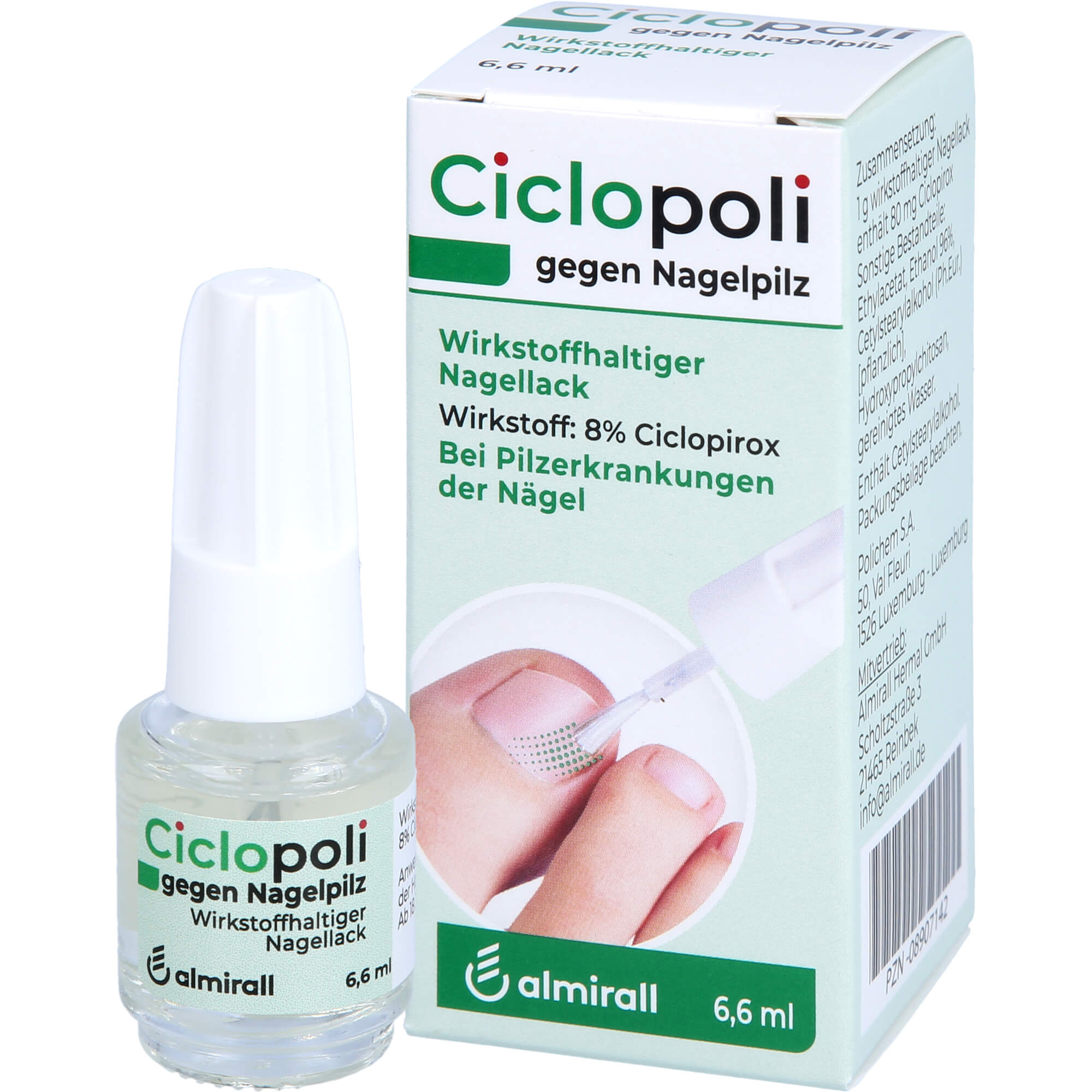 CICLOPOLI gegen Nagelpilz wirkstoffhalt.Nagellack 6.6 ml