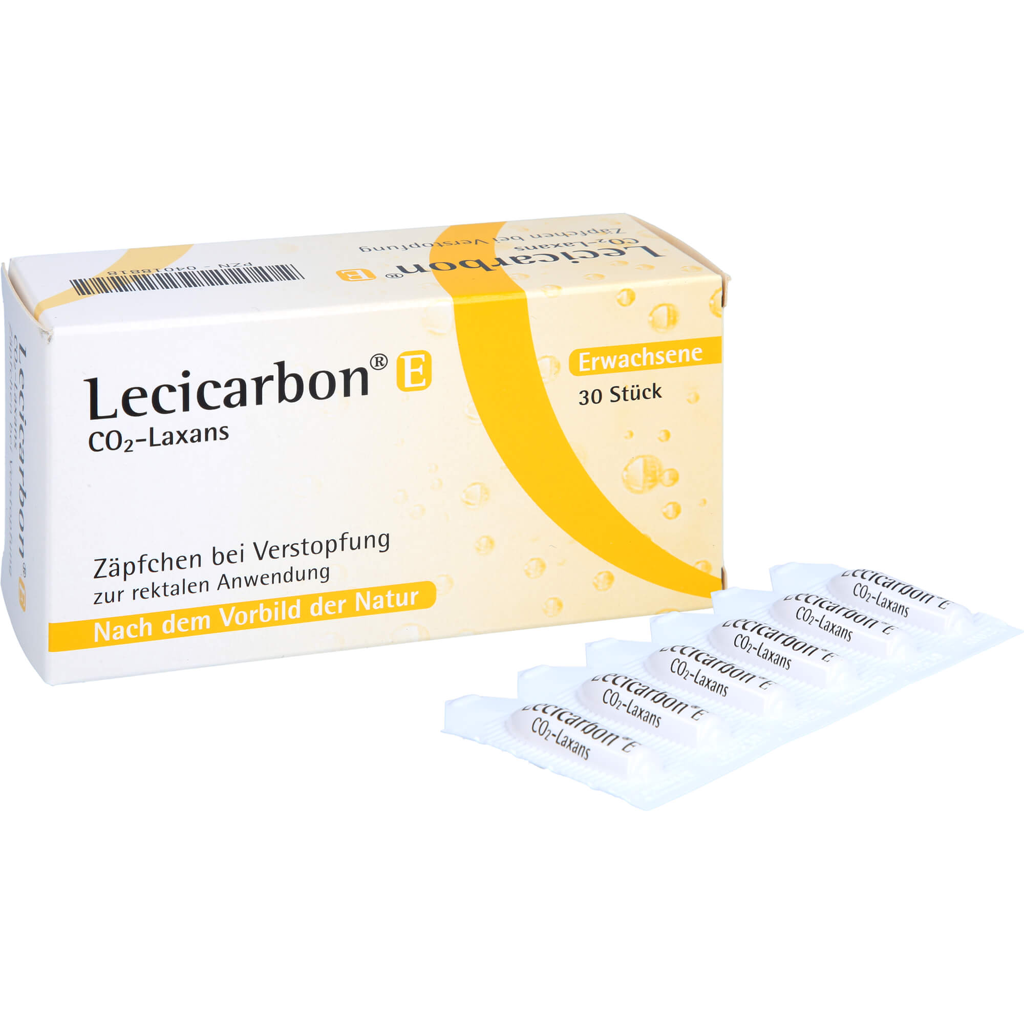 LECICARBON E CO2 Laxans Erwachsenensuppositorien 30 St