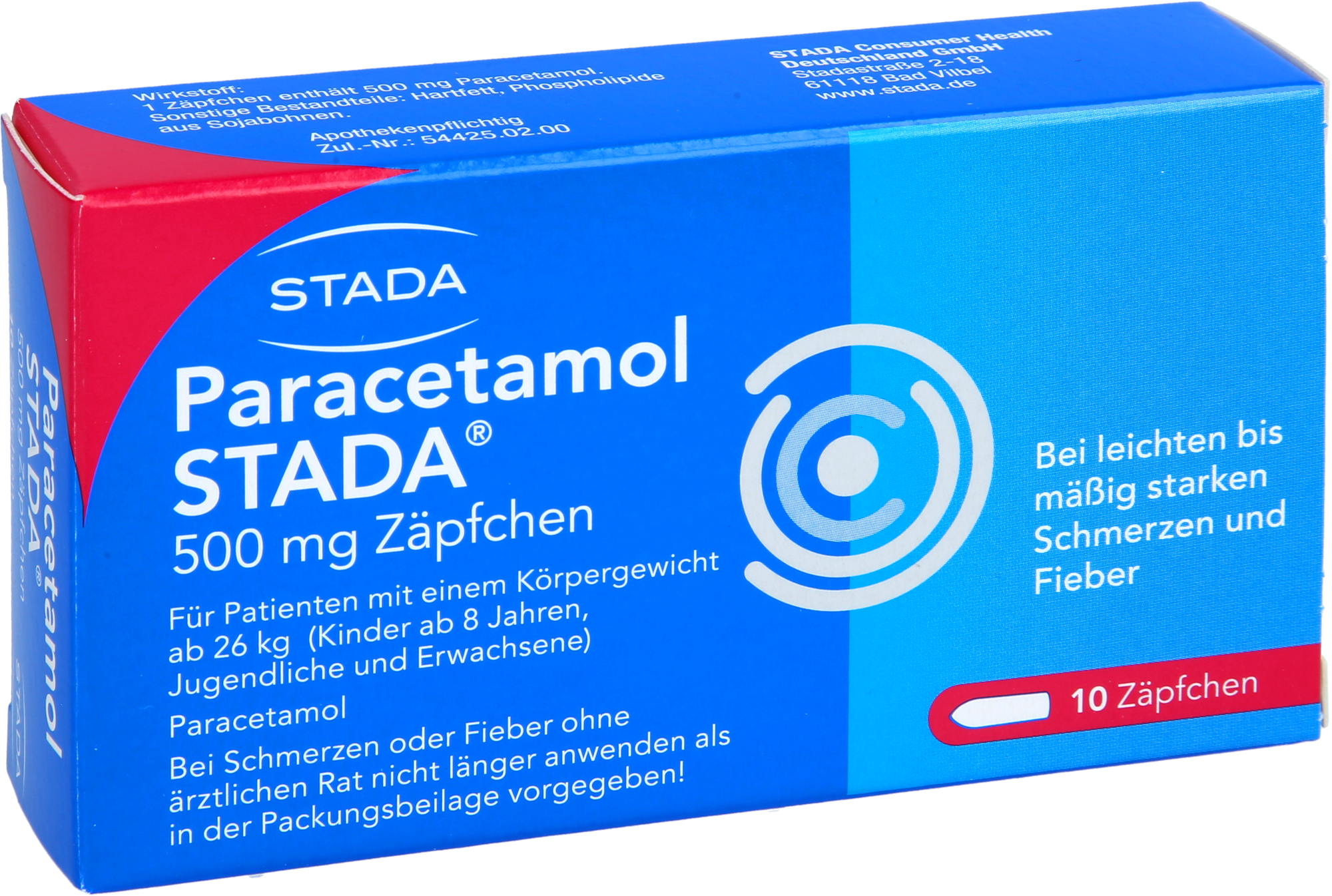 PARACETAMOL STADA 500 mg Zäpfchen