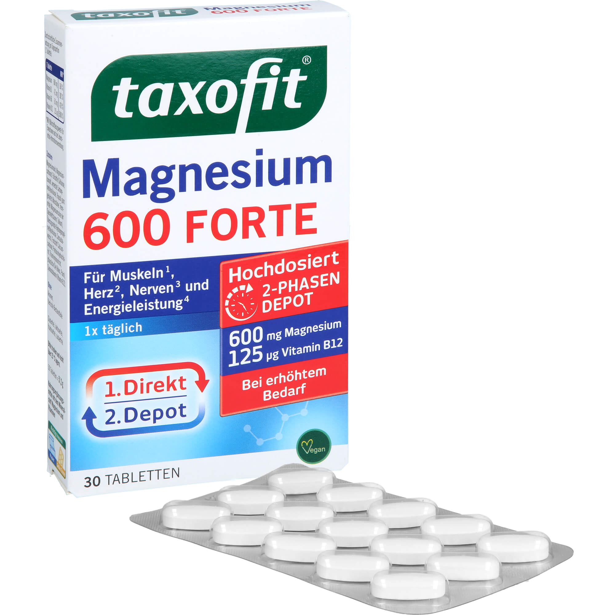 TAXOFIT Magnesium 600 FORTE Depot Tabletten