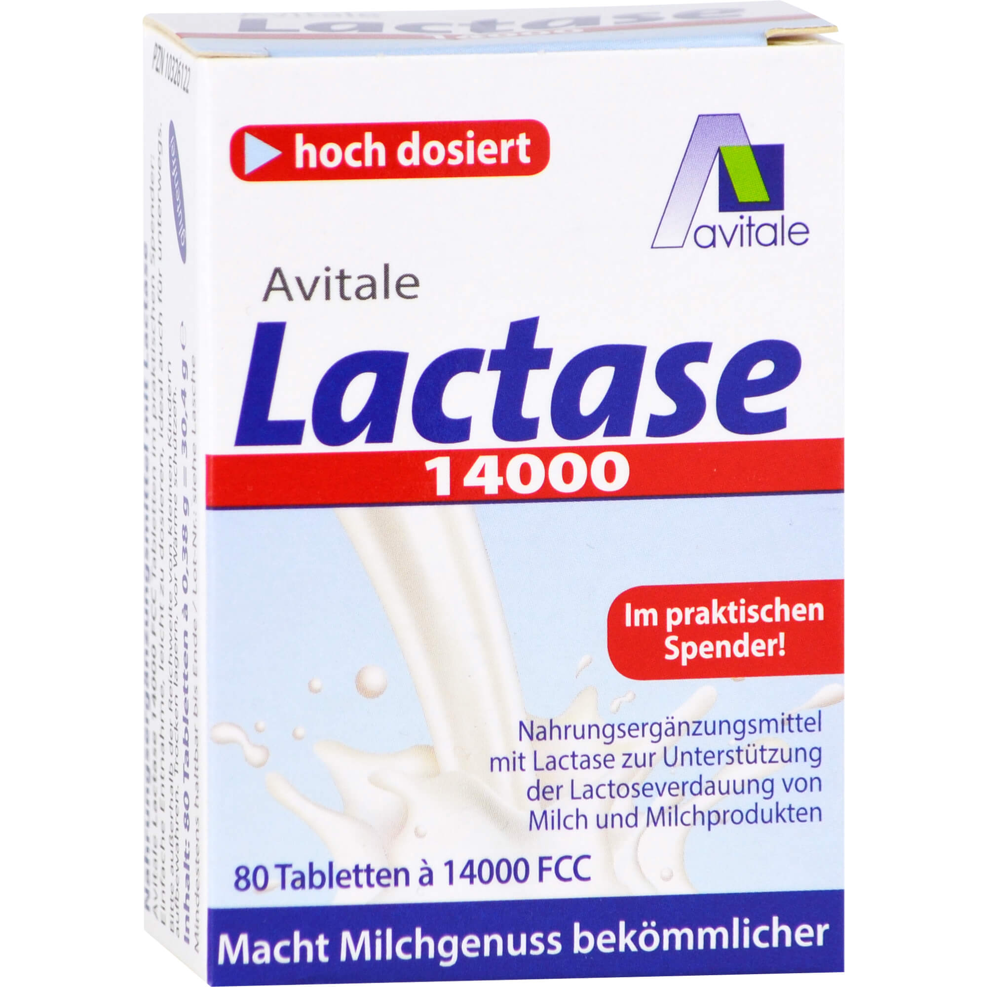 LACTASE 14.000 FCC Tabletten im Spender