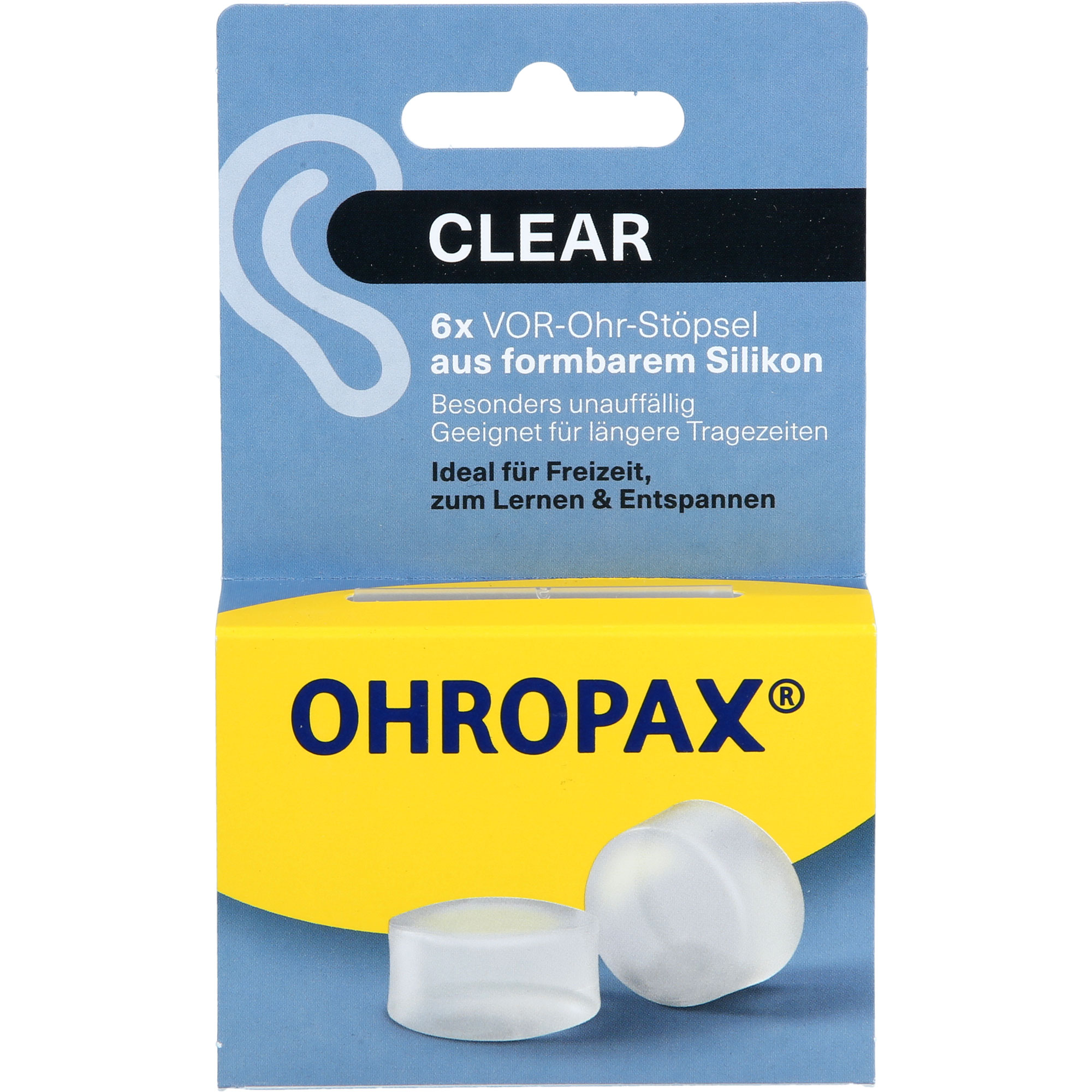 OHROPAX Clear Silikon Vor-Ohr Stöpsel