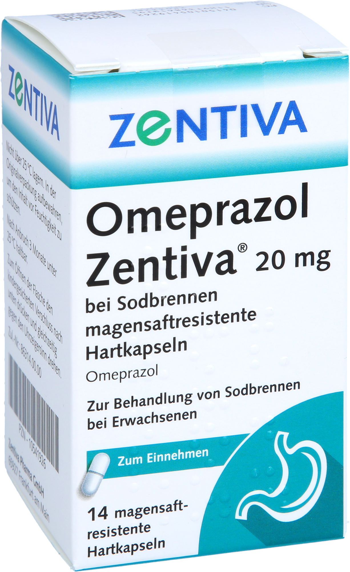 OMEPRAZOL Zentiva 20 mg bei Sodbrennen