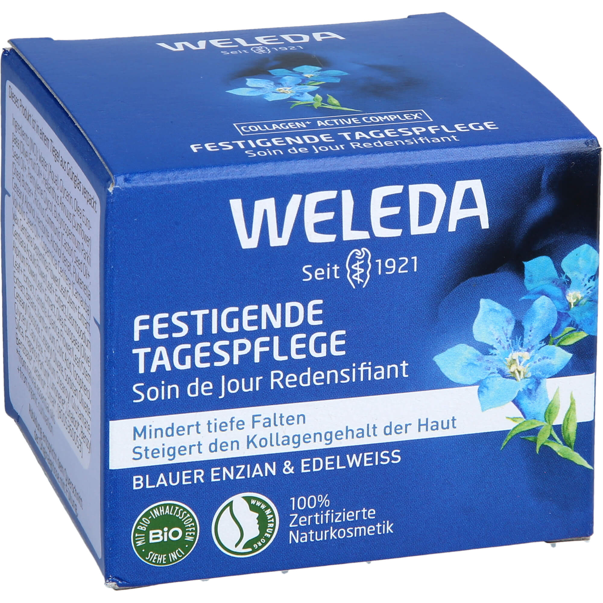 WELEDA festigende Tagespflege blauer Enzian&Edelw.