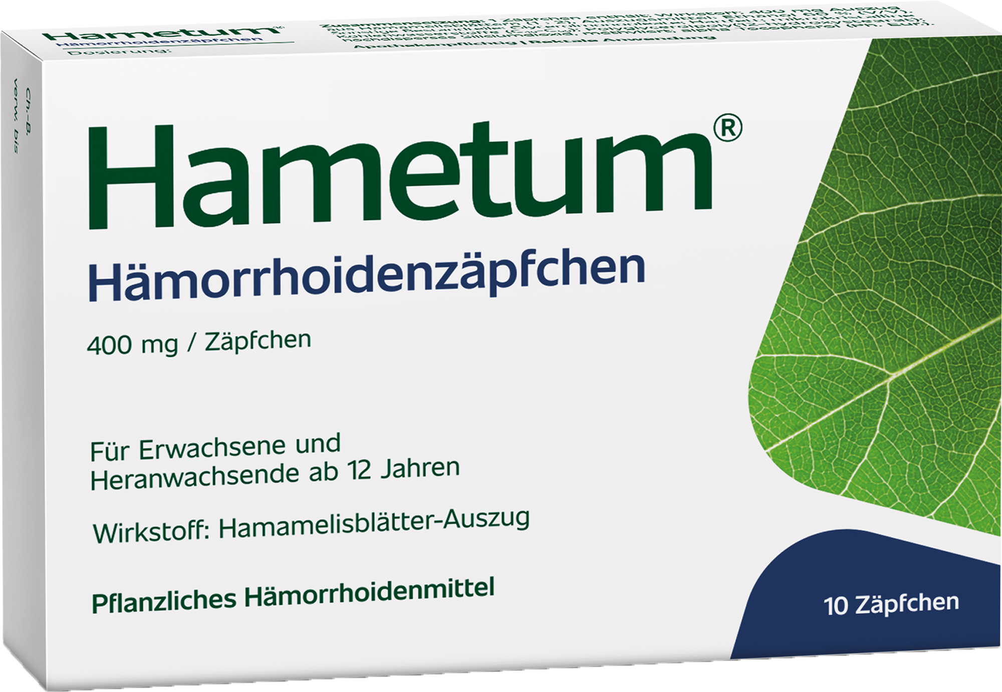 HAMETUM Hämorrhoiden Zäpfchen 10 St
