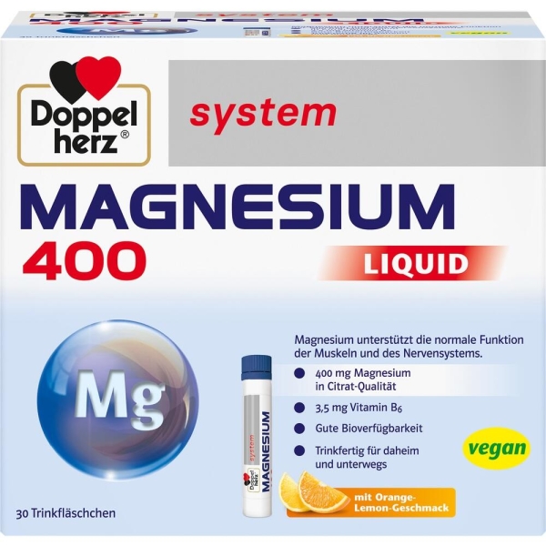 DOPPELHERZ Magnesium 400 Liquid system Trinkamp.