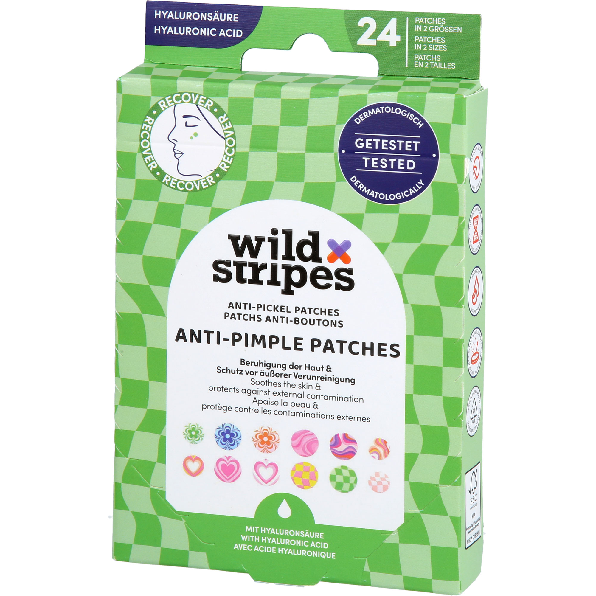 WILD STRIPES Anti-Pickel Patches Groovy Recover