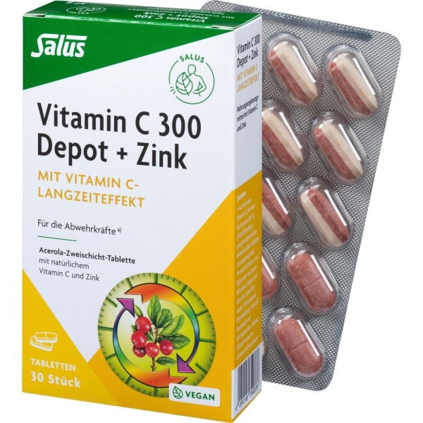 VITAMIN C 300 Depot+Zink Tabletten Salus