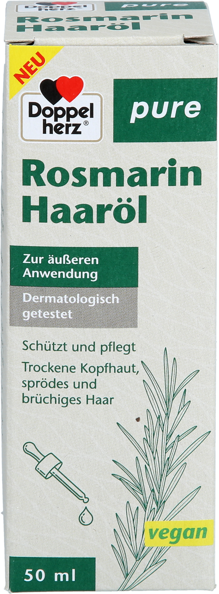 DOPPELHERZ Rosmarin Haaröl pure
