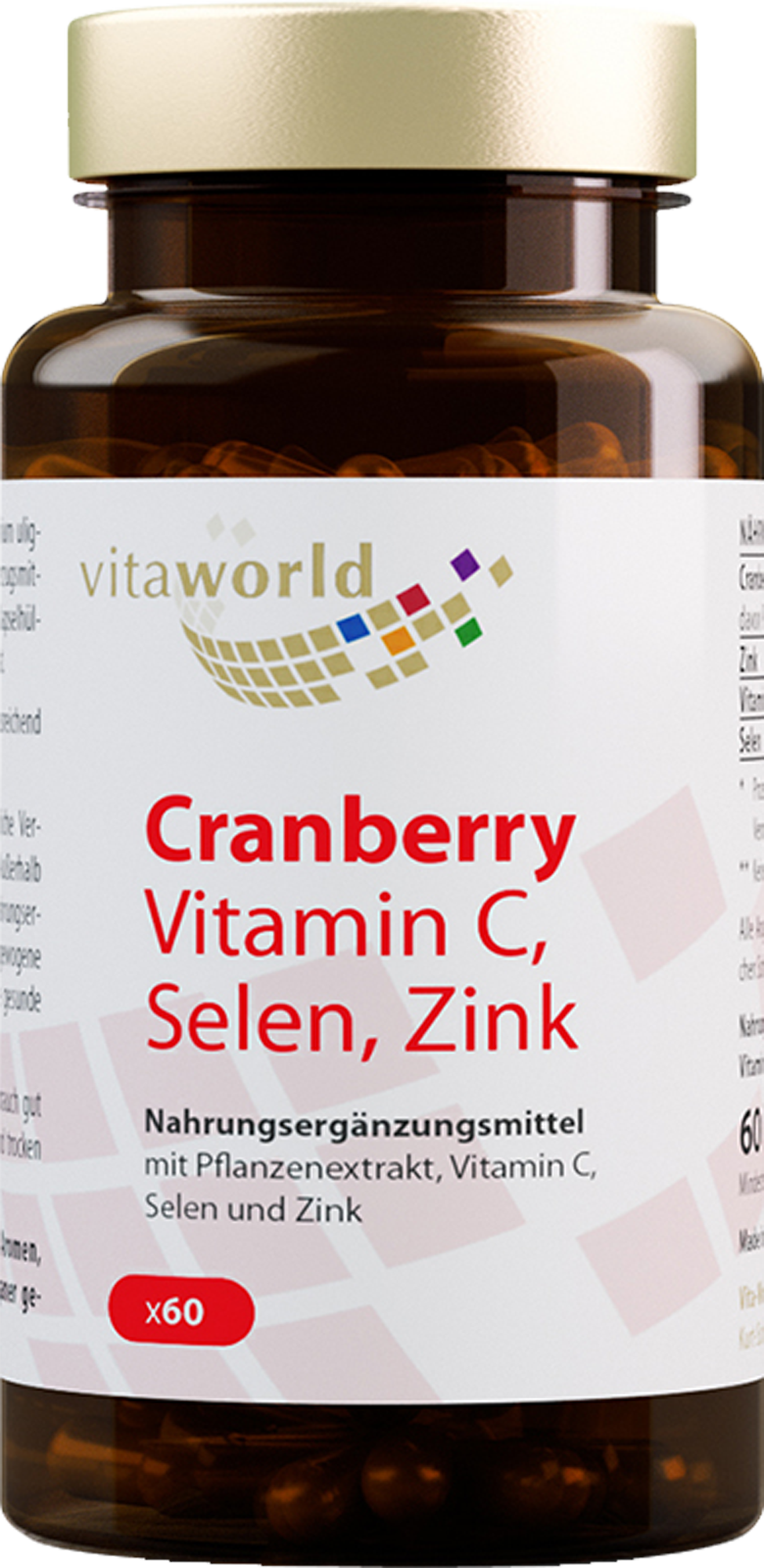 CRANBERRY VITAMIN C+Selen+Zink Kapseln